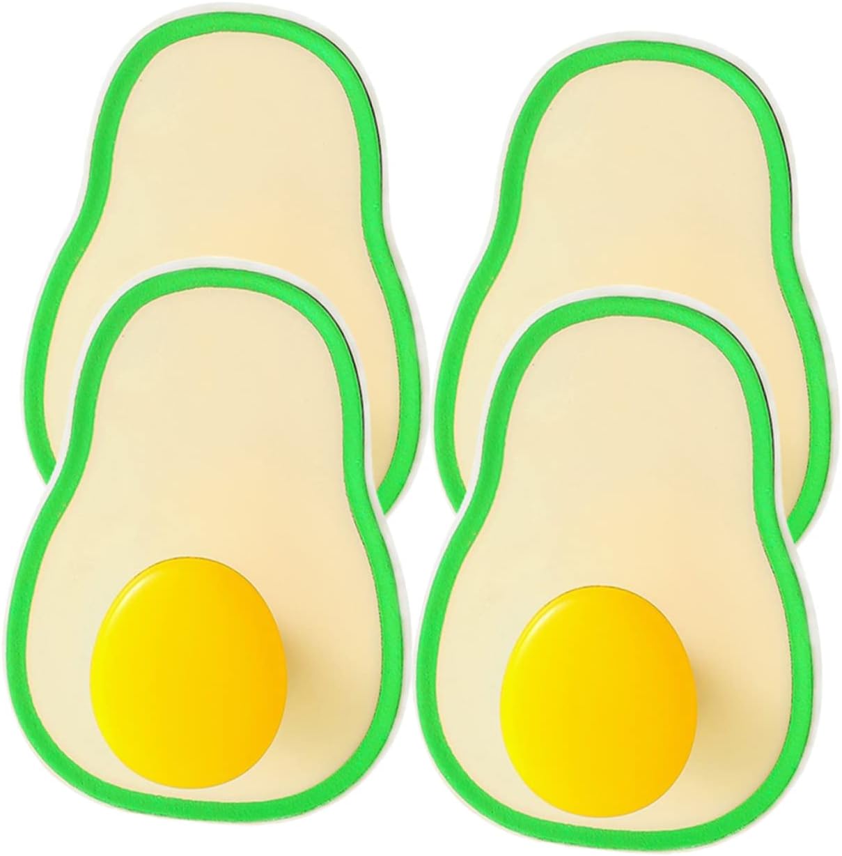  Jojofuny 8pièces Muraux Autocollants Avocat Lot De Adhésifs Pour Salle De Bain Cuisine Et Rangement Sans Perçage Et Facile à Installer