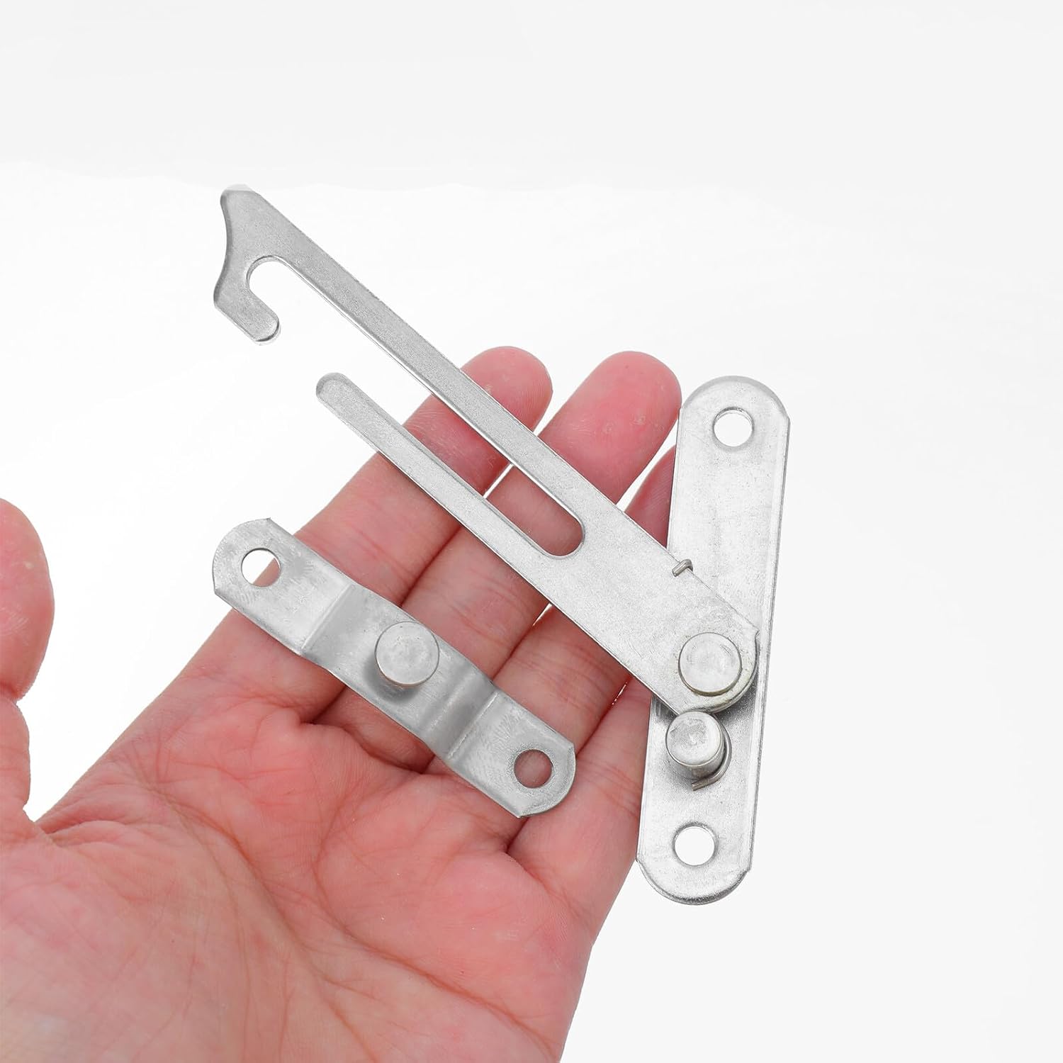  Angoily Lot De 2 Limiteurs De Fenêtre à Battant En Acier Inoxydable, Dispositif De Sécurité Pour Ouverture Contrôlée, Verrouillage Fenêtre Coulissante, Protection Ventilation Sécurisée