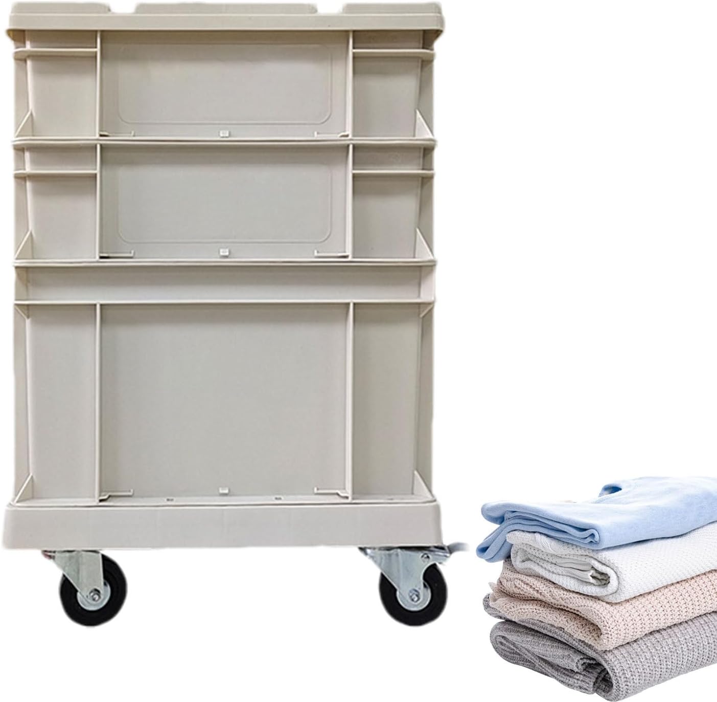  Bac De Rangement À Roues, Grands Conteneurs Empatables à Grande Capacité, Coffre De Rangement D'Extérieur Grand Conteneur à Roues, Pour Maison, Bureau, Extérieur, Camping, Garage, Grenier, Déménagemen