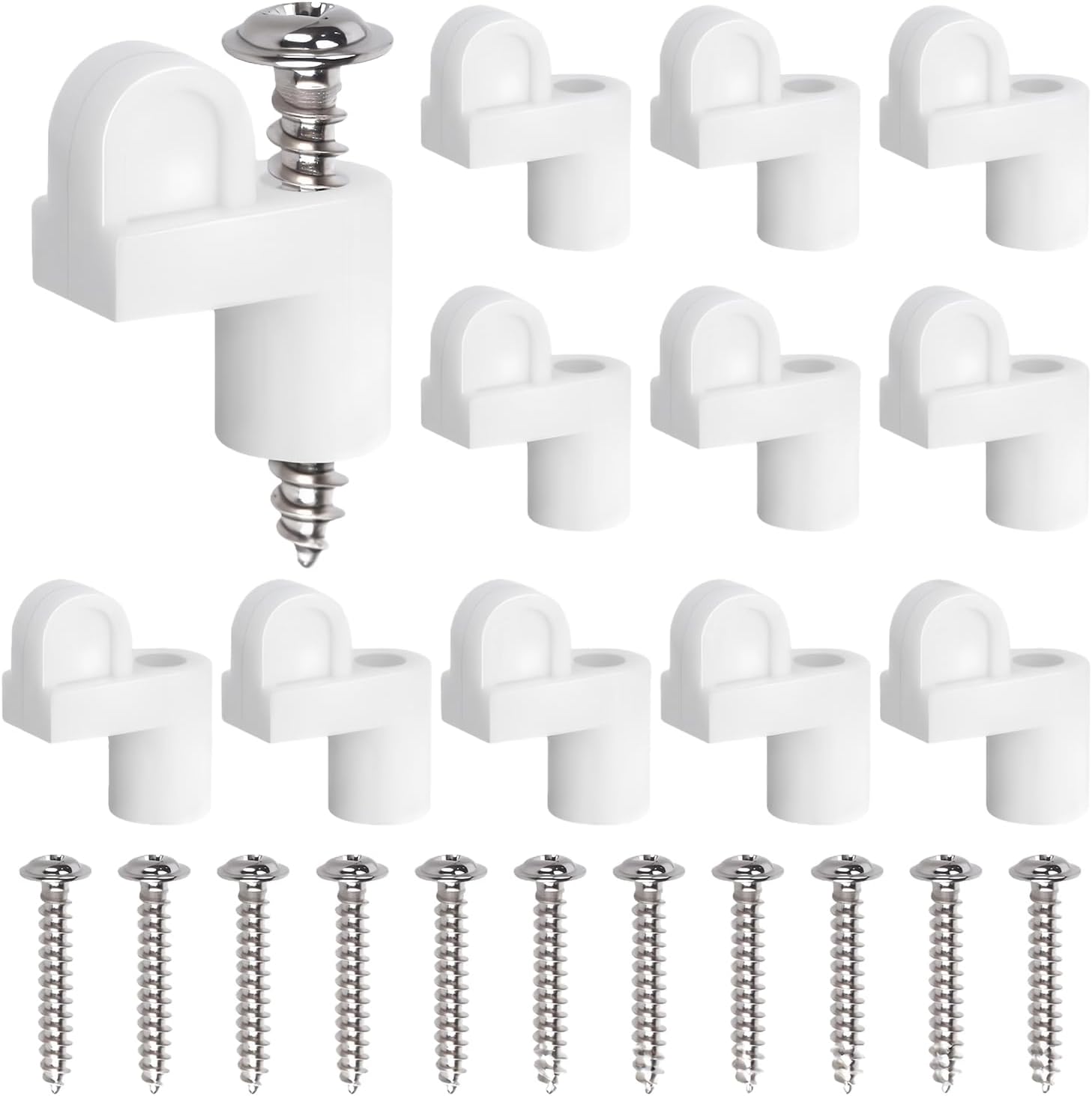  Agrafes De Fixation Pour Moustiquaires | Quincaillerie De Fixation De 9,5 Mm - 12 Pièces Accessoires De Support Pour écran De Fenêtre - Pour Maison, Maison De Campagne, Salon, Chambre à Coucher