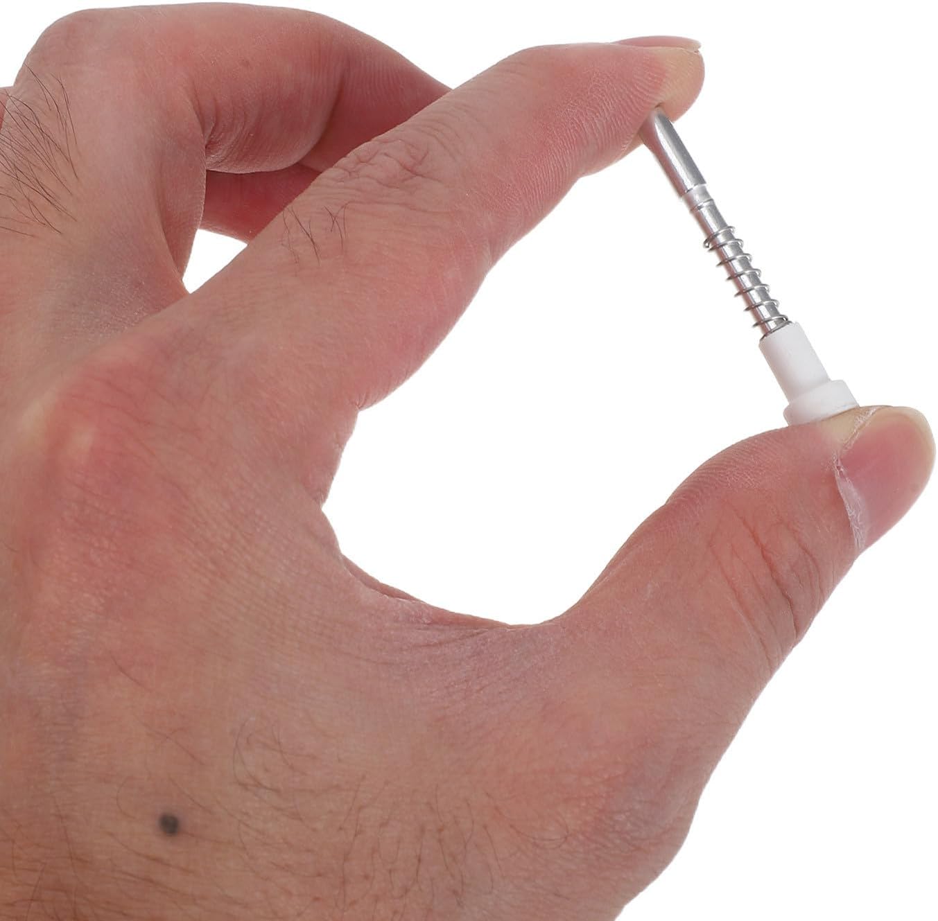  STOBAZA 20 Pièces Loquet à Piston De Moustiquaire En Métal à Ressort Pour Cadre De Porte Et Fenêtre, Fixation Basse Profil Pour Rénovation Intérieure