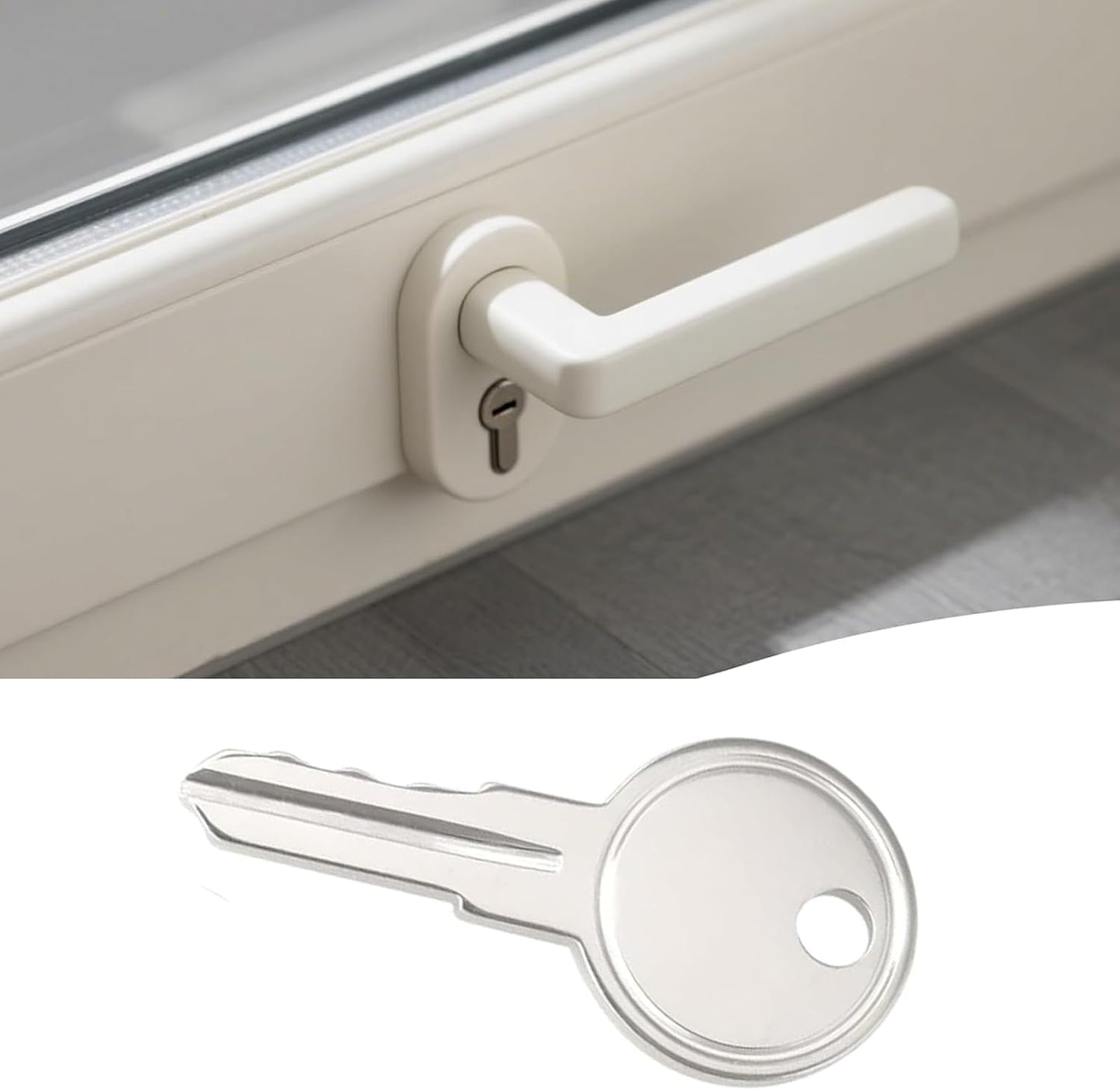  Universal UPVC Window Handle Keys Replacement For Yale Securistyle Virage Window Locks, Compatible With UPVC Window Handles And Most Keys