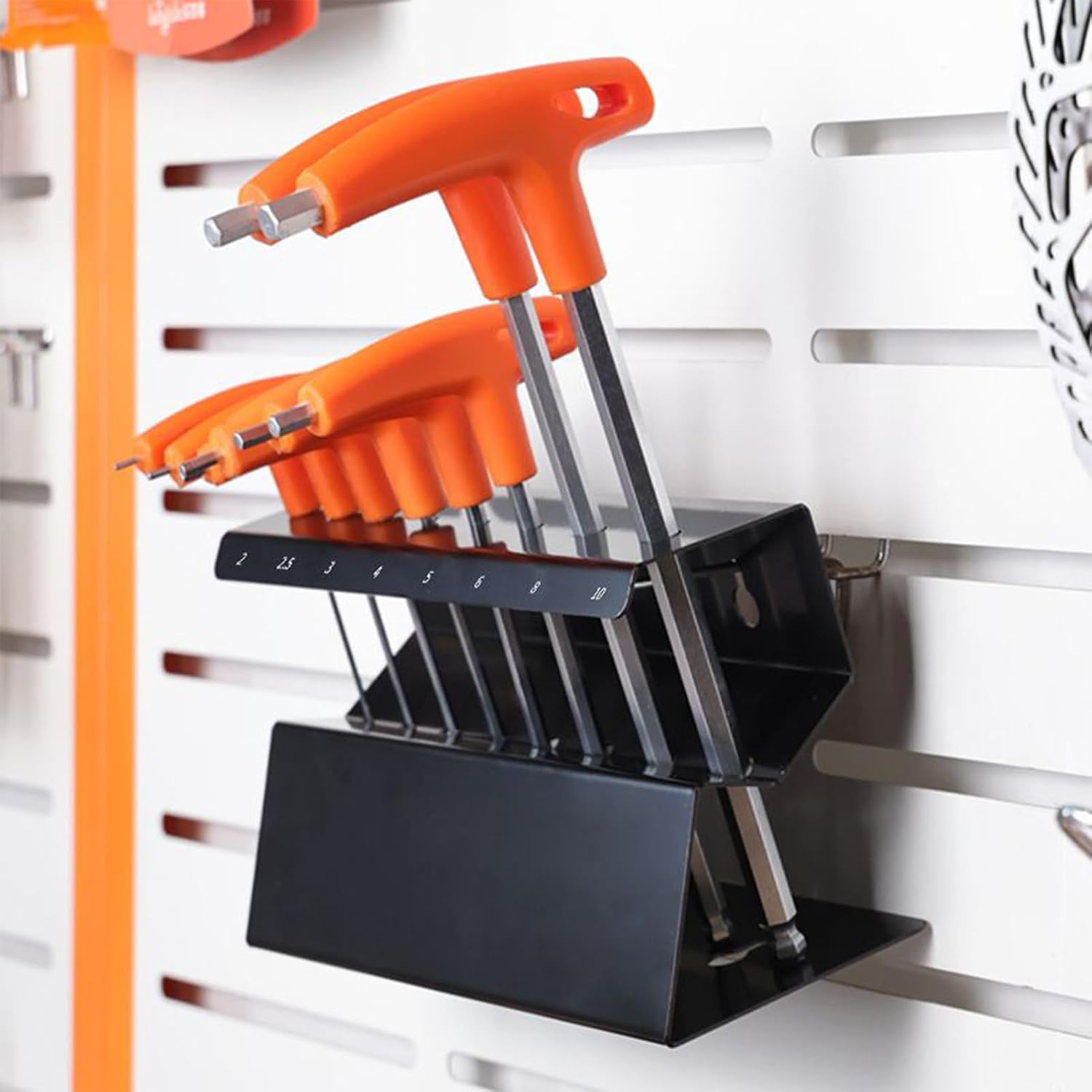  Organiseur De Clés – Support Mural Hexagonal En Acier Inoxydable Pour Garage, Atelier Avec Fonction D'économie D'espace, Porte-outils Pour Réparation De Maison, Salon, Magasin, Solution D'organisation