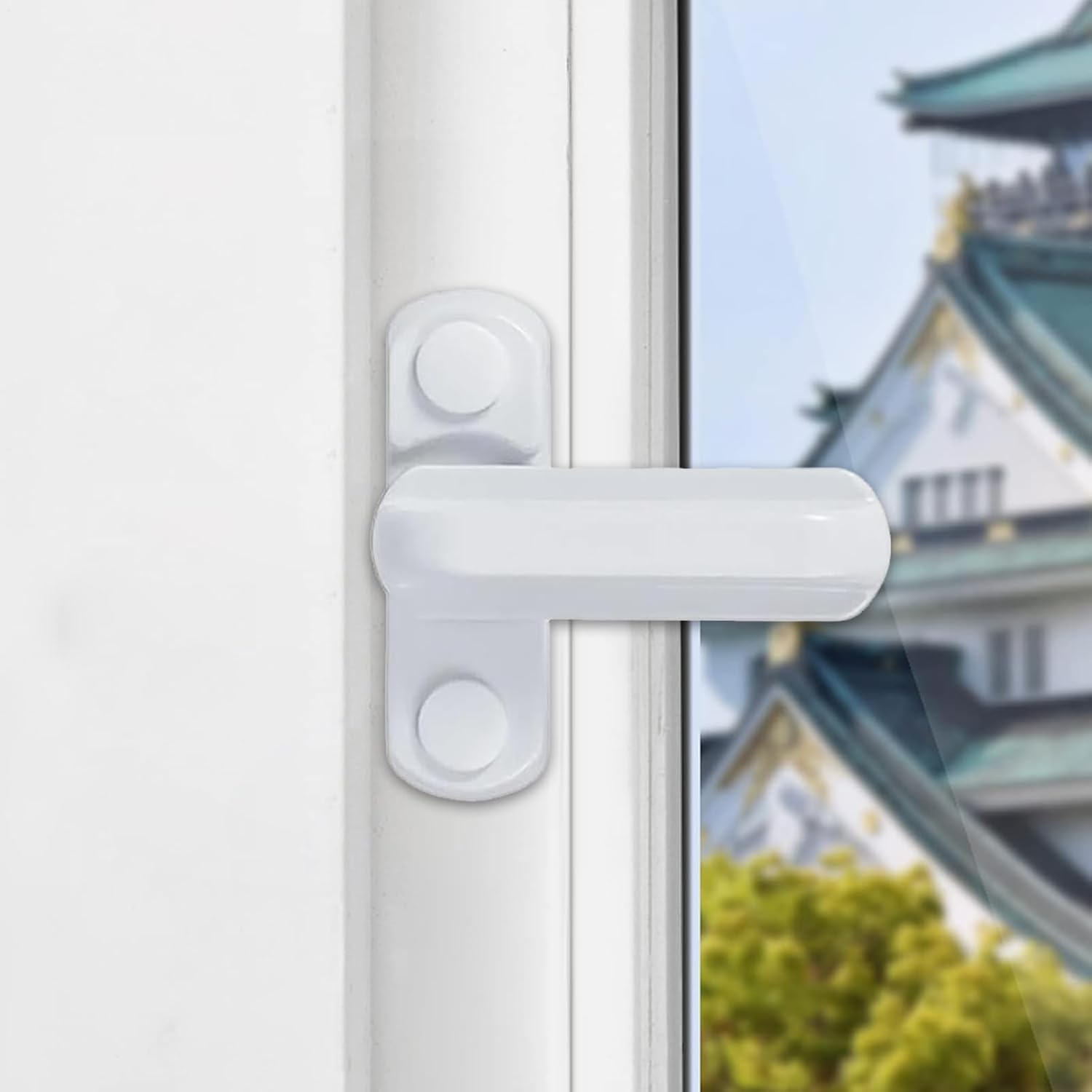  Lot De 4 Paires De Poignées De Fenêtre Pivotantes En Alliage D'aluminium Robuste Antivol Pour Portes Coulissantes Dans Les Appartements, Les Hôtels Et Les Ménages