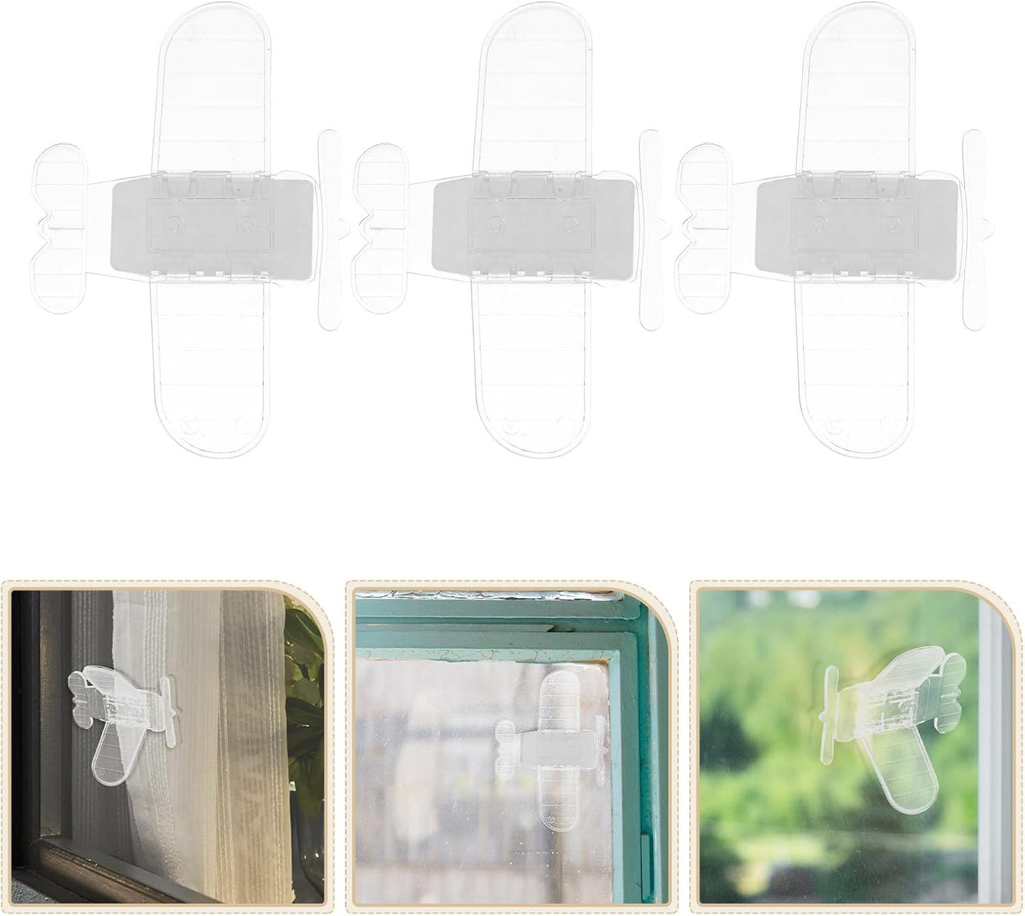  Artibetter Verrous De Sécurité Protège Chutes Accidentelles Garçon Et Filles Lot De 6 Et Pvc D'avion, Limiteur De Verrouillage Pour Fenêtres Coulissantes Pour Maison Et École
