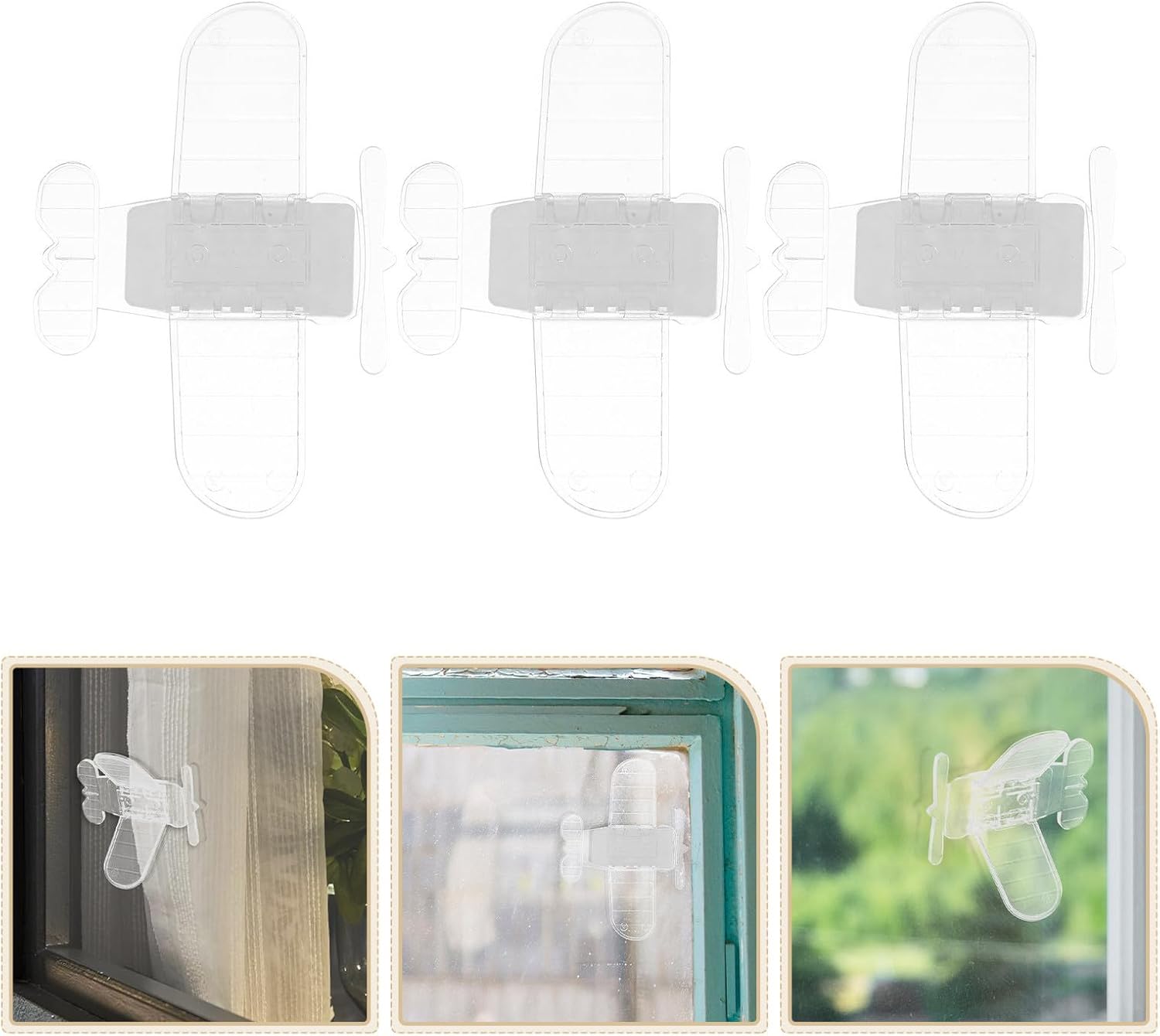  Artibetter Verrous De Sécurité Protège Chutes Accidentelles Garçon Et Filles Lot De 6 Et Pvc D'avion, Limiteur De Verrouillage Pour Fenêtres Coulissantes Pour Maison Et École