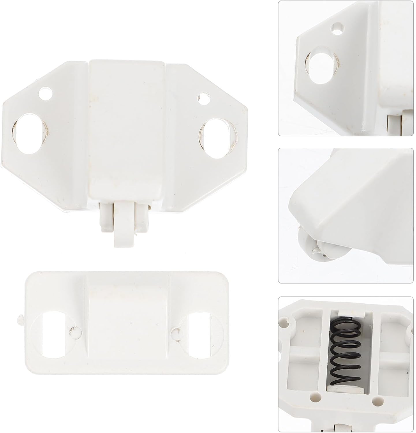  STOBAZA 10ensembles Lot De Loqueteaux à Boules Plastique Pour Portes Verrouillage Sécurisé Et Fixation Stable Pour Meubles Et Portes