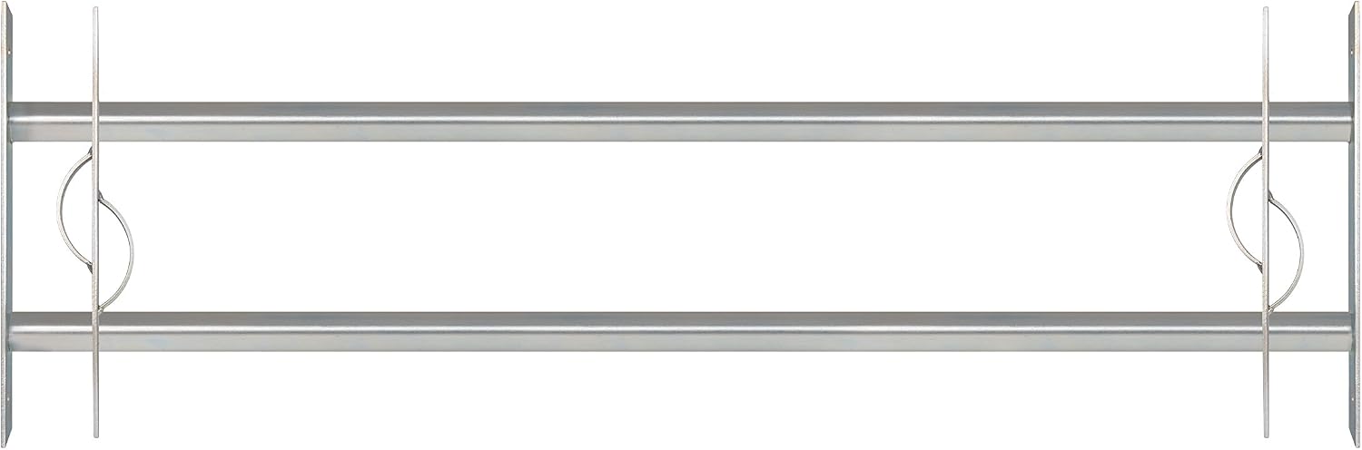  Alberts 563646 Secorino Style Window Grille | Sliding For External Windows | Burglar Protection Grille | Galvanised In Blue | 600 X 500-650 Mm