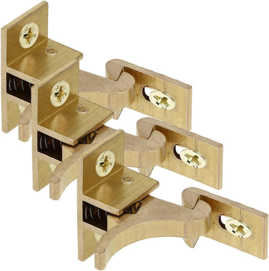  Ciieeo 3 Pcs 90 Degree Copper Angled Latches For Doors, Windows And Cabinets, Metal Hardware Accessories, Simple Installation, Intrusion Protection For Home,