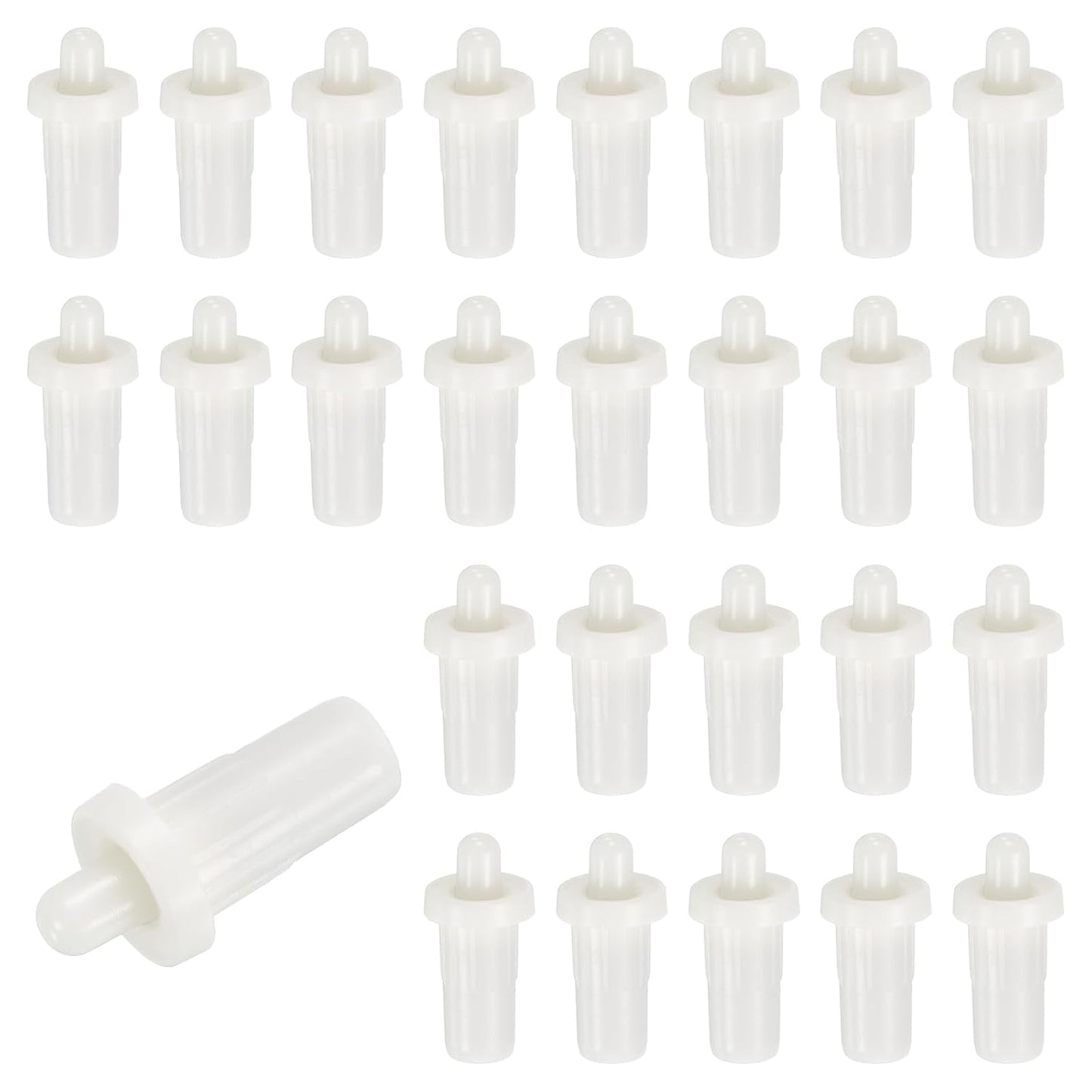  Sourcing Map Lot De 80 Broches De Réparation De Volet En Plastique à Ressort Pour Fenêtres Aveugles, Armoires Et Lames Mobiles - 2,4 X 1,1 Cm - Blanc