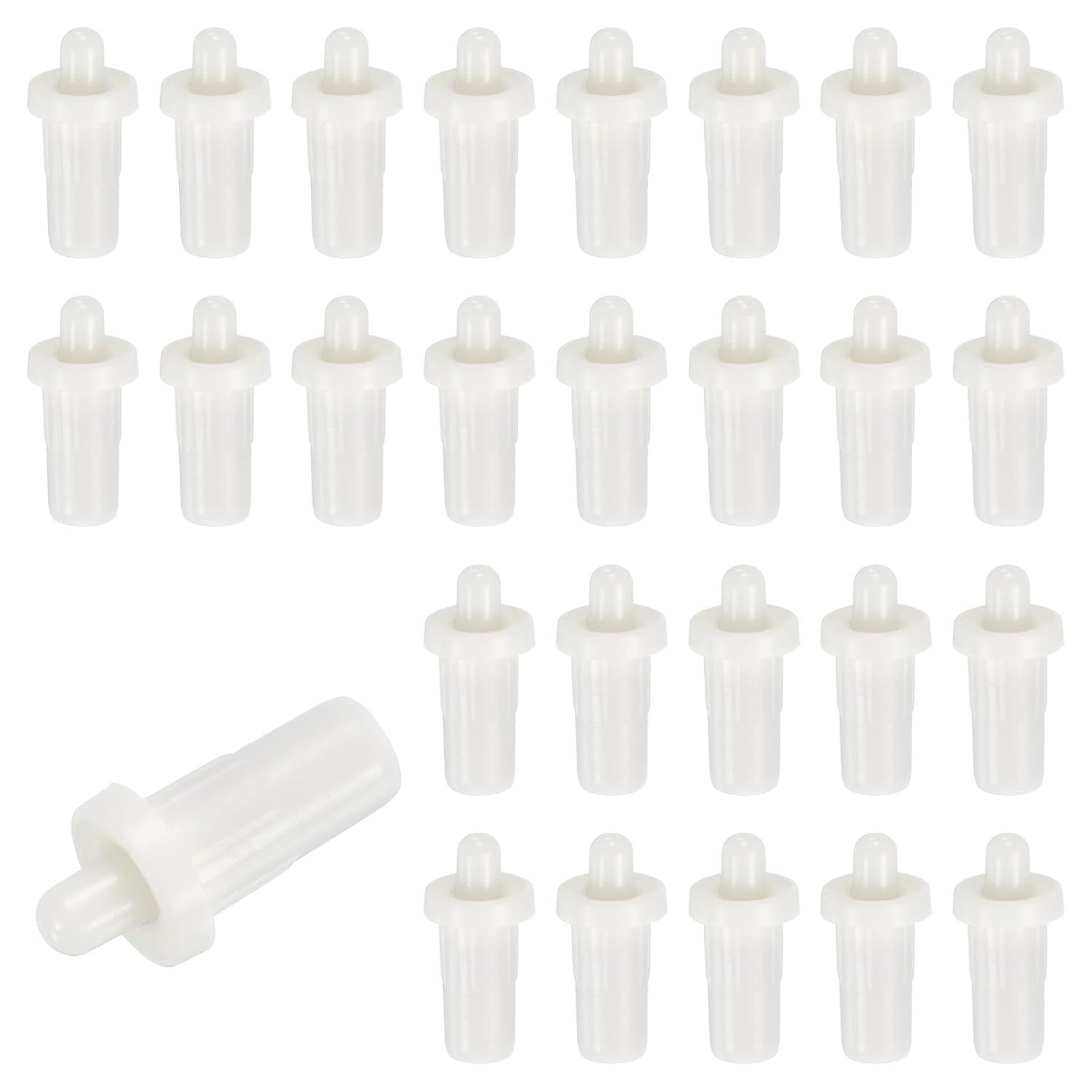  Sourcing Map Lot De 60 Goupilles De Réparation De Volet En Plastique à Ressort Pour Fenêtres Aveugles, Armoires Et Lames Mobiles - 2,4 X 1,1 Cm - Blanc