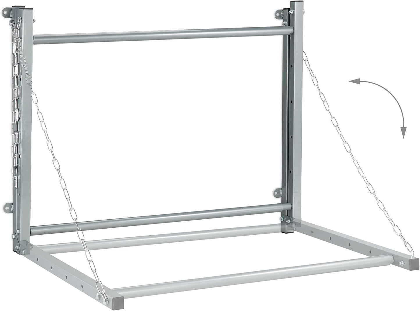  Relaxdays Étagère à Pneus, Télescopique, Support Mural Pour 4 Roues, Rabattable, Jusqu'à 90 Kg, Porte-pneus, Acier, Gris