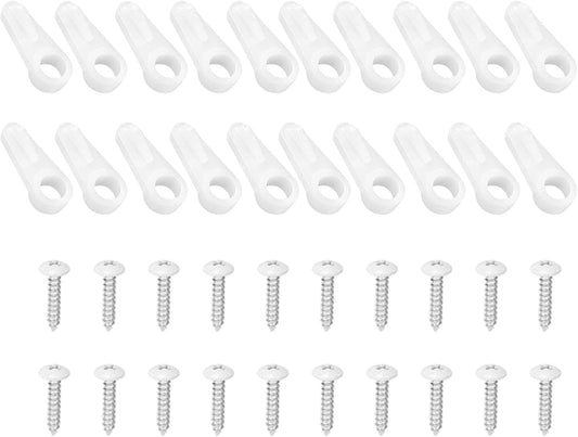  Clips De Retenue Pour Moustiquaire | 20 Pièces Quincaillerie Fixation Moustiquaire Avec Vis - Attaches De Retenue Pour Fenêtre Anti-tempête,pour Maison Appartement Dortoir Salon Chambre Bureau Cuisine