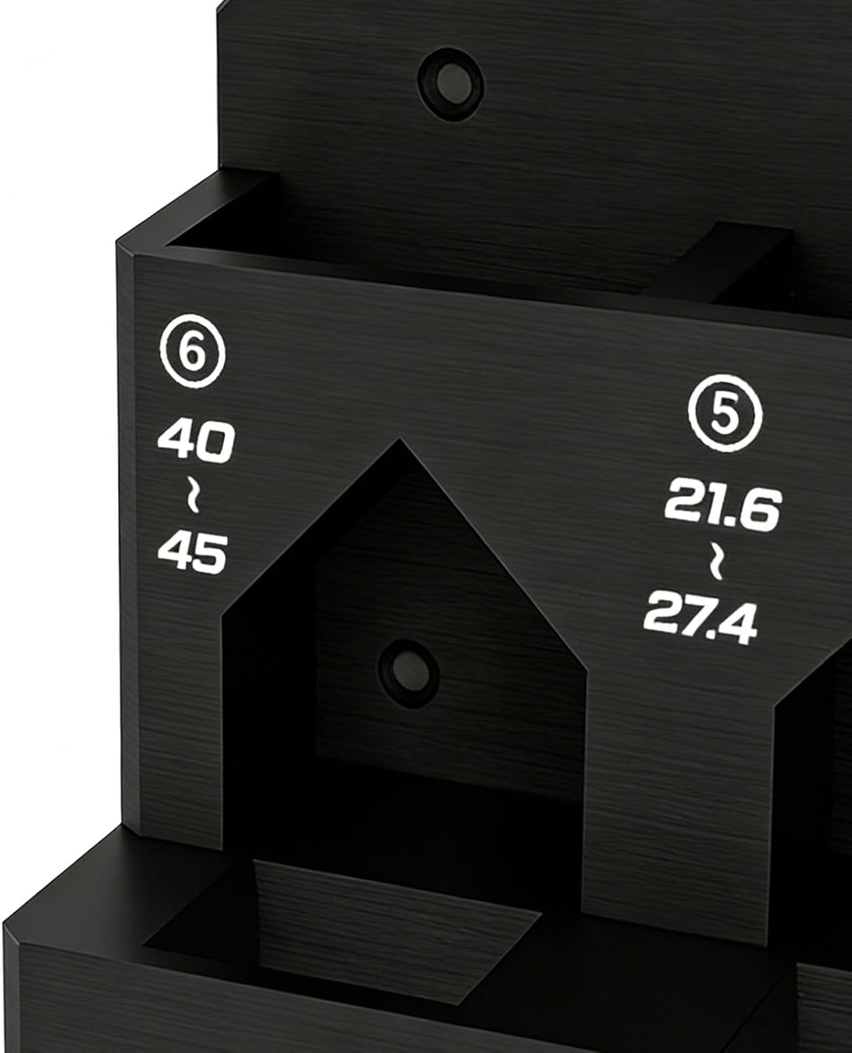  Generisch Étagère De Rangement Murale, 6 Positions, Support Pour Outils De Réparation, Pour Garage, Atelier, Abri De Jardin