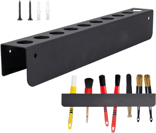 GENERIC Organisateur De Brosses Détaillant La Voiture | Rack De Brosses De Lavage De Voiture Mural | Support De Stockage D'outils De Garage Pour Les Fournitures De Détail Automobile - Atelier De Jardin De Car