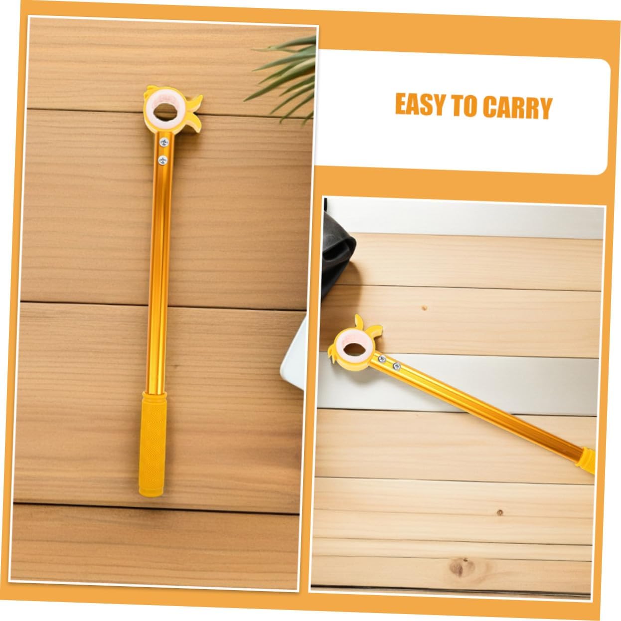  Jojofuny Set De Tiges Ouverture De Fenêtre Dorées Outil Assistance Pour Stores Et Rideaux Facile à Pousser Et Tirer Adapté Aux Chambres Cuisines Et Écoles