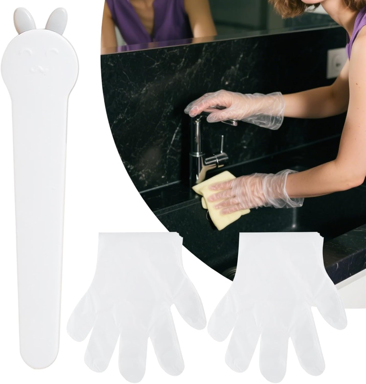  Distributeur De Gants – Support Mural | Rangement Multifonctionnel Pour Cuisine, Laboratoire, , Restaurants, Ateliers à Domicile