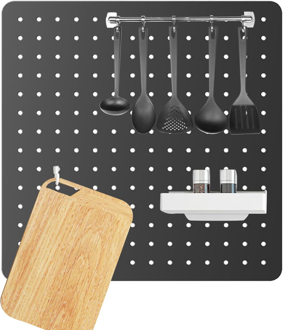  Générique Panneau Perforé Mural, Panneau Mural De Bureau, Panneaux Multifonctions Pour Outils Fournitures Décorations Affichage Cuisine Chambre