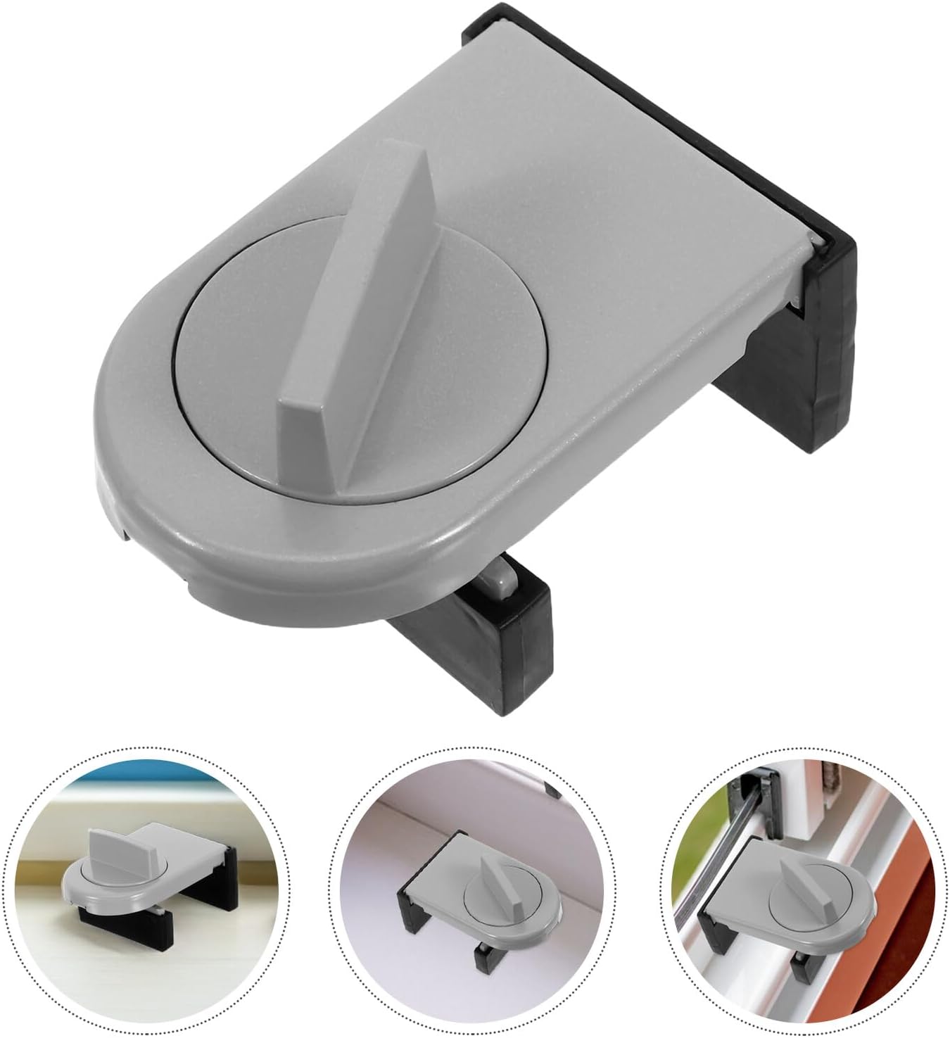  Angoily Lot De 4 Verrous De Sécurité Réglables En Alliage D'Aluminium Argenté Pour Fenêtres Coulissantes Barres De Protection Anti-Effraction Limiteur De Porte Coulissante Pour Maison