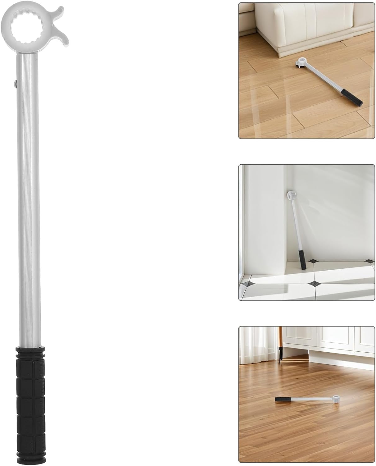  Jojofuny Tige Ouverture Fenêtre Haute En Alliage Aluminium, Barre Commande Tringle Auxiliaire Pour Stores, Adaptée à Fenêtres De Toit, Chambres, Salons Et Écoles