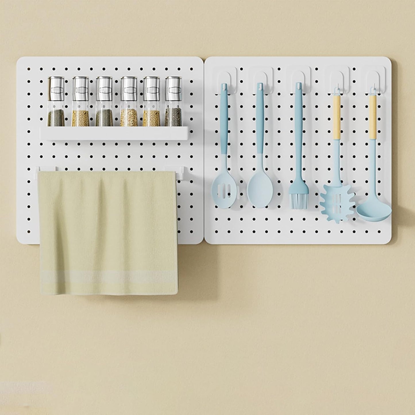  Générique Panneaux à Picots Pour Murs,Organisateur Mural Panneau Perforé Pour Bureau - Panneaux De Rangement Décoratifs Pour Fournitures De Bureau Et Chambre
