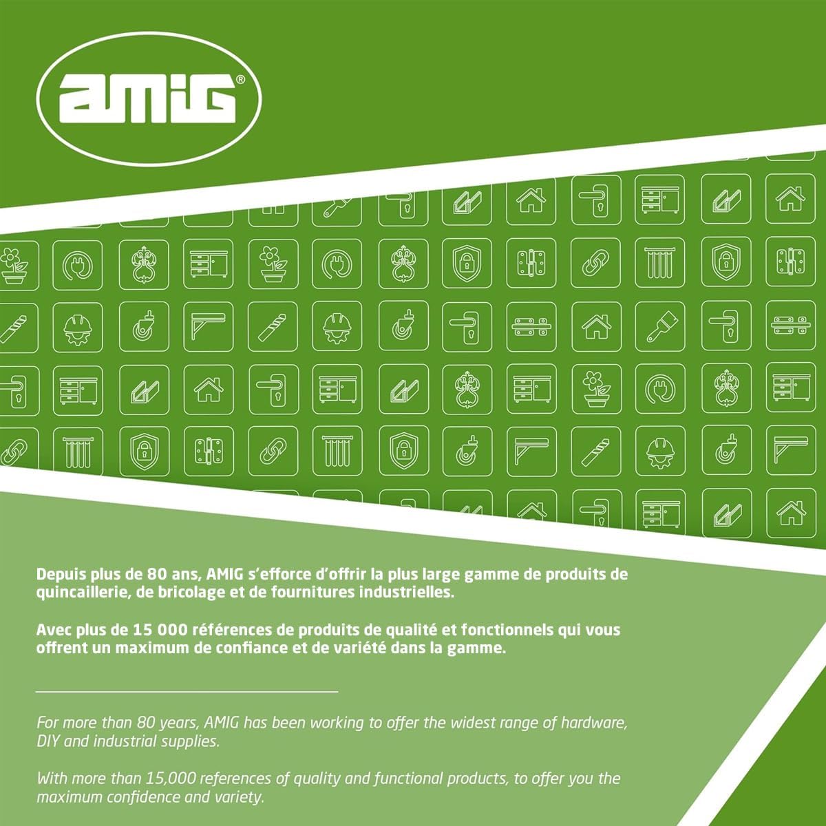  Amig - Sangle Pour Volet Roulant 150 Mm - Acier Inoxydable Et Polyamide - Lot De 4 - Installation Facile
