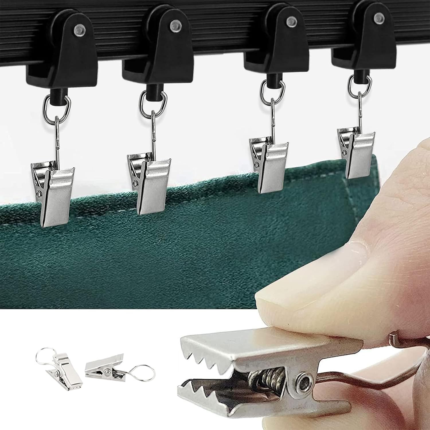  Ensemble De Quincaillerie De Rails De Rideaux Flexibles - Supports De Montage Mural Pour Rideaux De Plafond - Accessoires De Rail De Rideau Pliables Réglables Pour Fenêtre