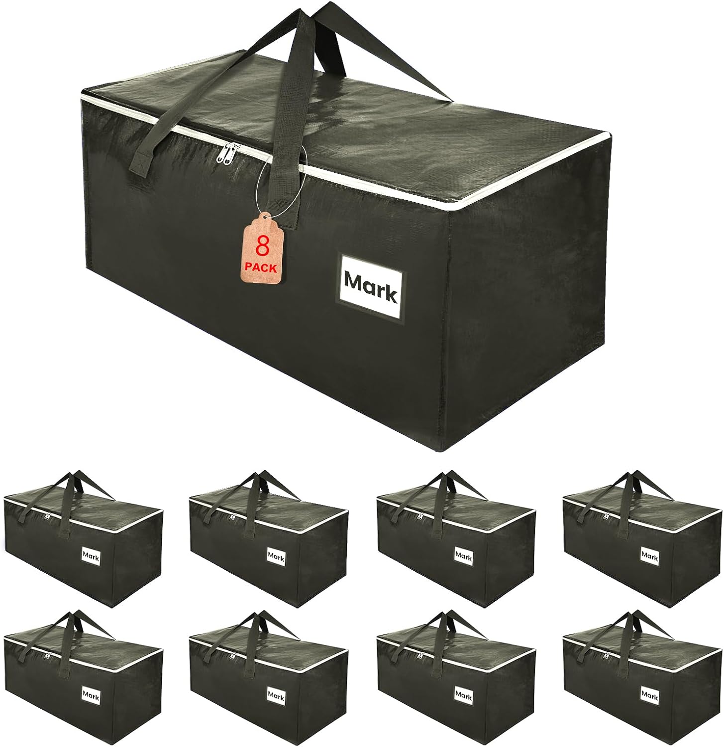  Lot De 8 Sacs De Déménagement,93L Boite Rangement Vetement Couettes, Alternative Aux Cartons Déménagement Sac De Rangement Sac Rangement Vêtements Grand