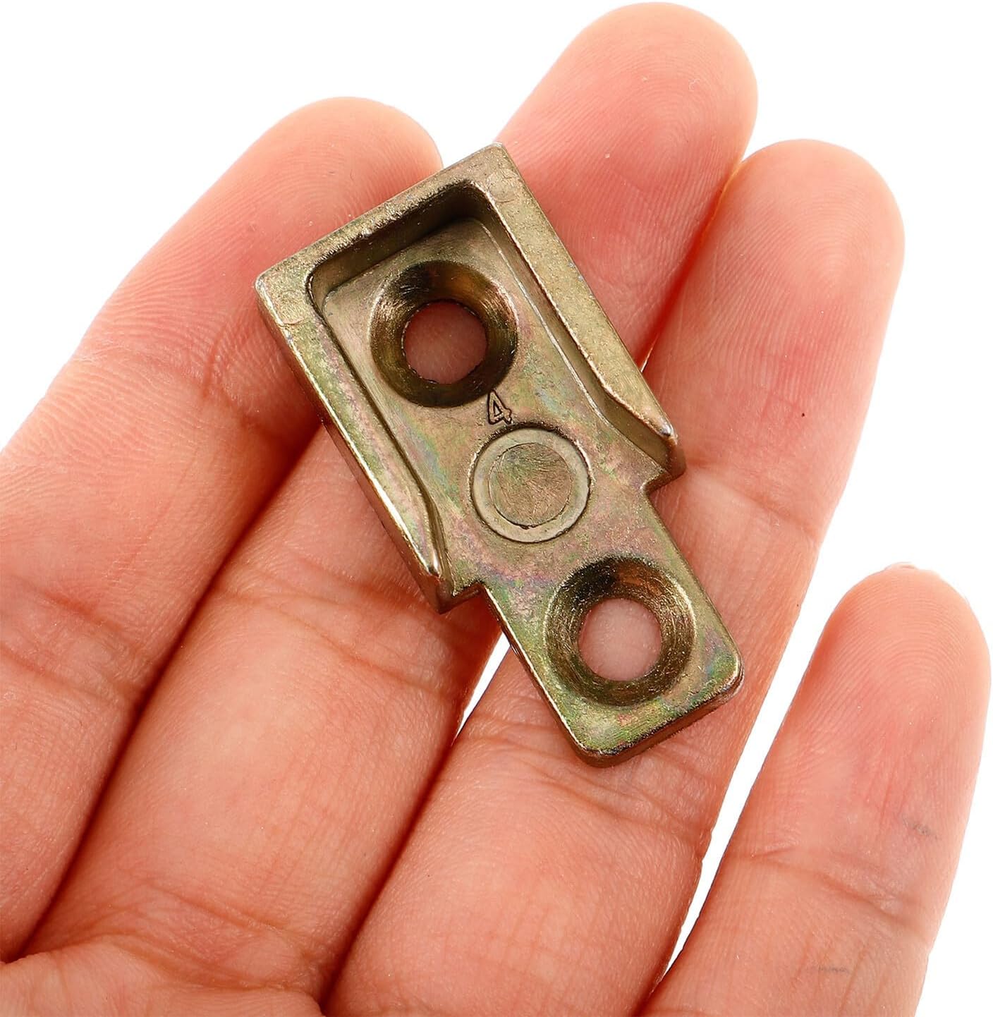  Housoutil 4 Pièces De Plaque De Gâche En Alliage De Zinc Jaune Pour Fenêtres à Battants Pièces De Serrure à Battant Robustes Accessoires De Quincaillerie De Verrouillage Pour Installation