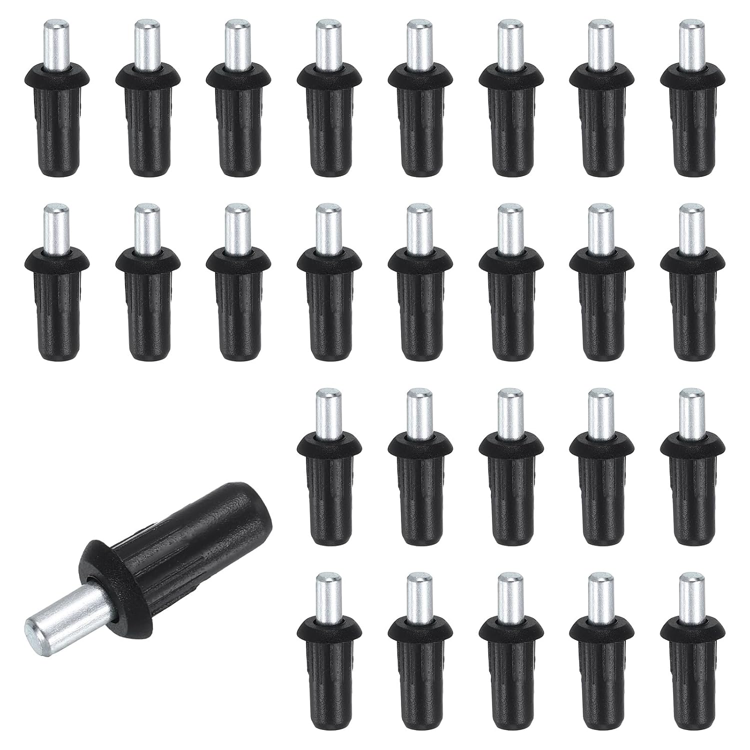  Sourcing Map Lot De 80 Broches De Réparation De Volet En Métal à Ressort Pour Fenêtres Aveugles, Armoires Et Lames Mobiles - 2,5 X 1 Cm - Noir