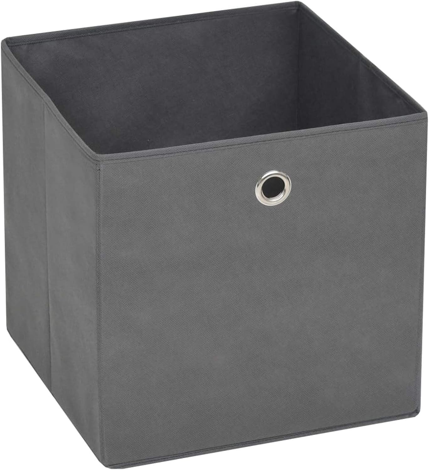 GENERIC Coffre De Rangement, Coffre De Rangement Pour Coussins D'extérieur, Coffres De Rangement D'extérieur Imperméables, 4 Pièces, Tissu Non Tissé, 28 X 28 X 28 Cm, Gris
