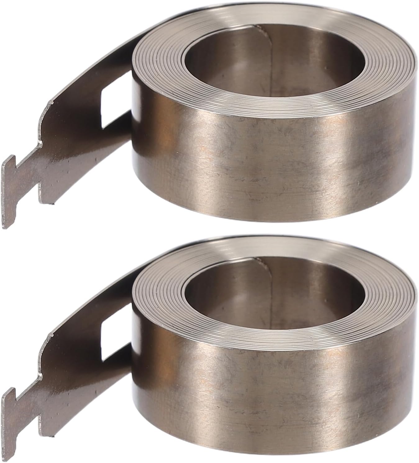  Toyvian Ressort De Tension Plat Pour Store Enrouleur 2 Pièces En Acier Inoxydable Argenté, Résistant La Déformation, Performance De Levage Fluide Pour Fenêtres Et Stores à Domicile