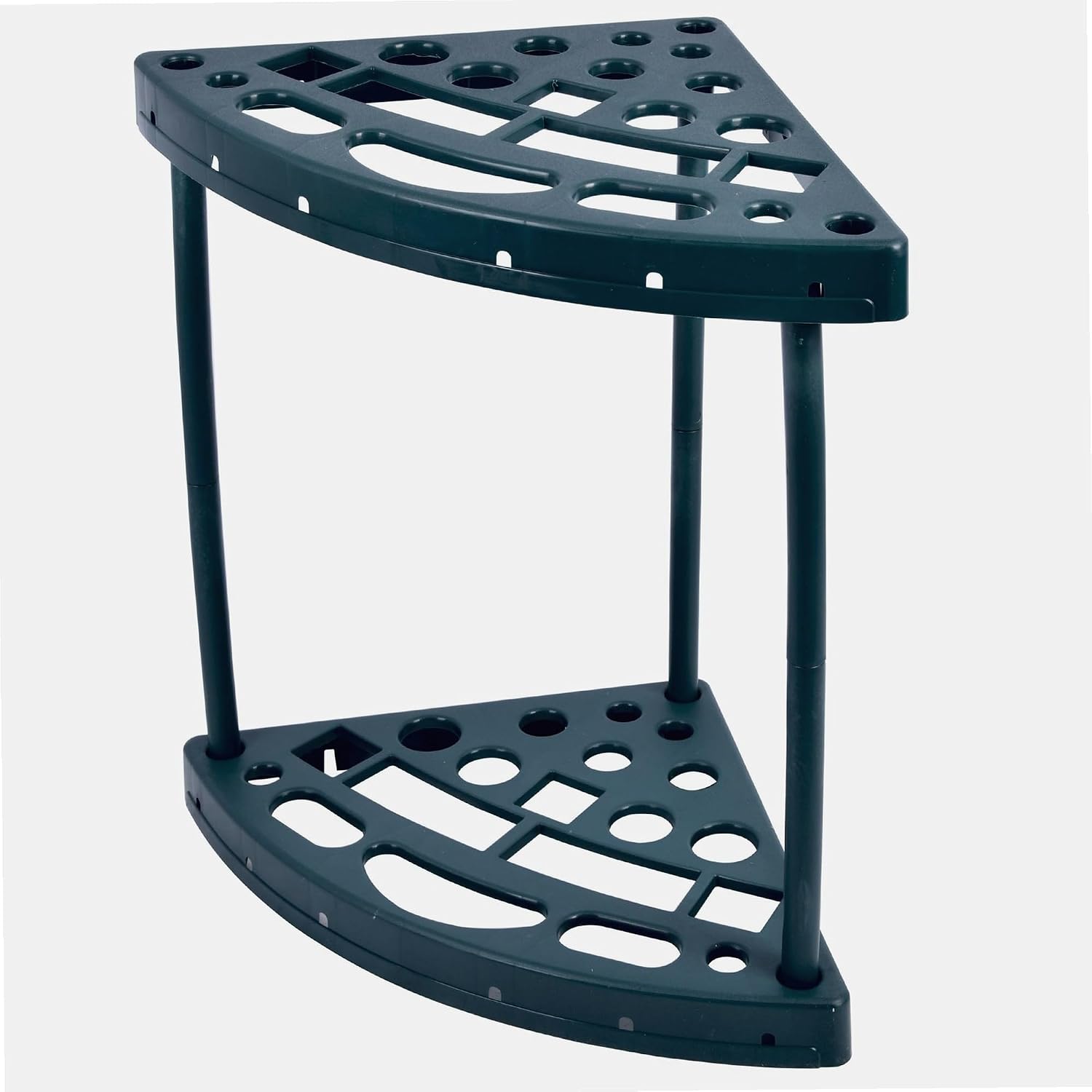  WERKA PRO Range Outils De Jardin D'Angle Avec Housse - Polypropylène - 8 Poches De Rangement - Fixation Murale - Dimensions 43 X 43 X 59 Cm - Couleur Verte