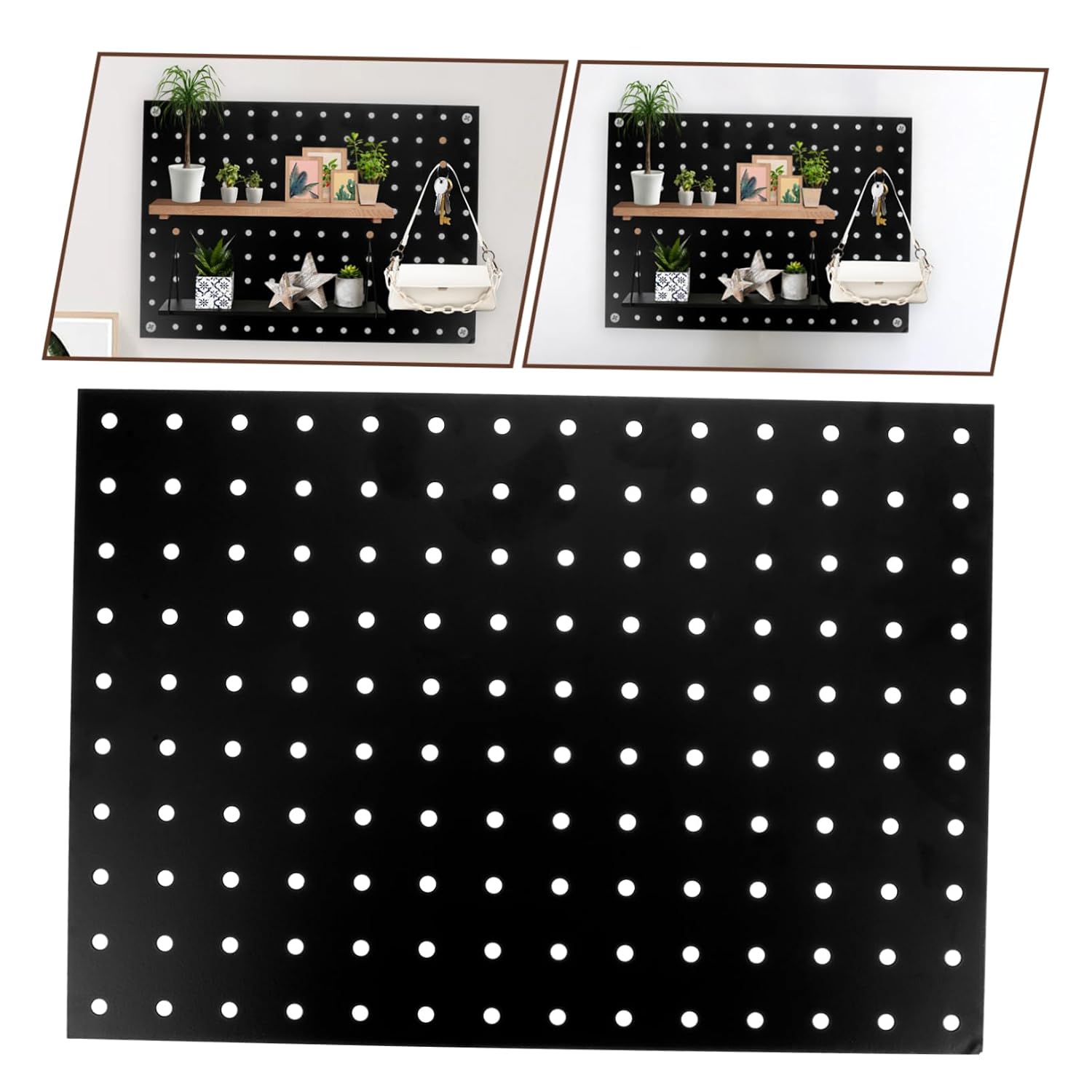 Gatuida Perforated Metal Wall Sign Garage Tool Organizer Heavy Duty Multi-Hole Easy To Install Wall Space