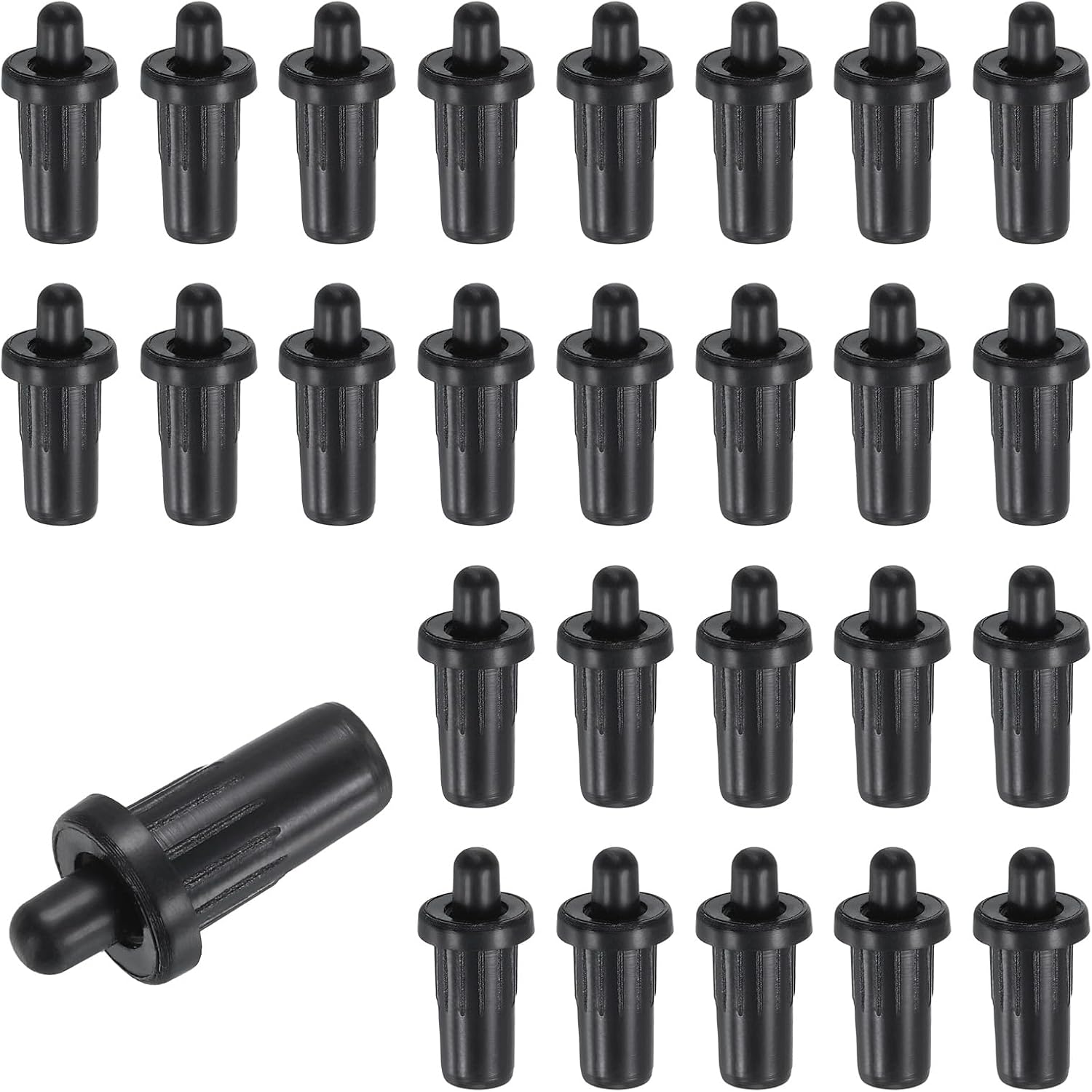  Sourcing Map Lot De 40 Broches De Réparation De Volet En Plastique à Ressort Pour Fenêtres Aveugles, Armoires Et Lames Mobiles - 2,4 X 1,1 Cm - Noir