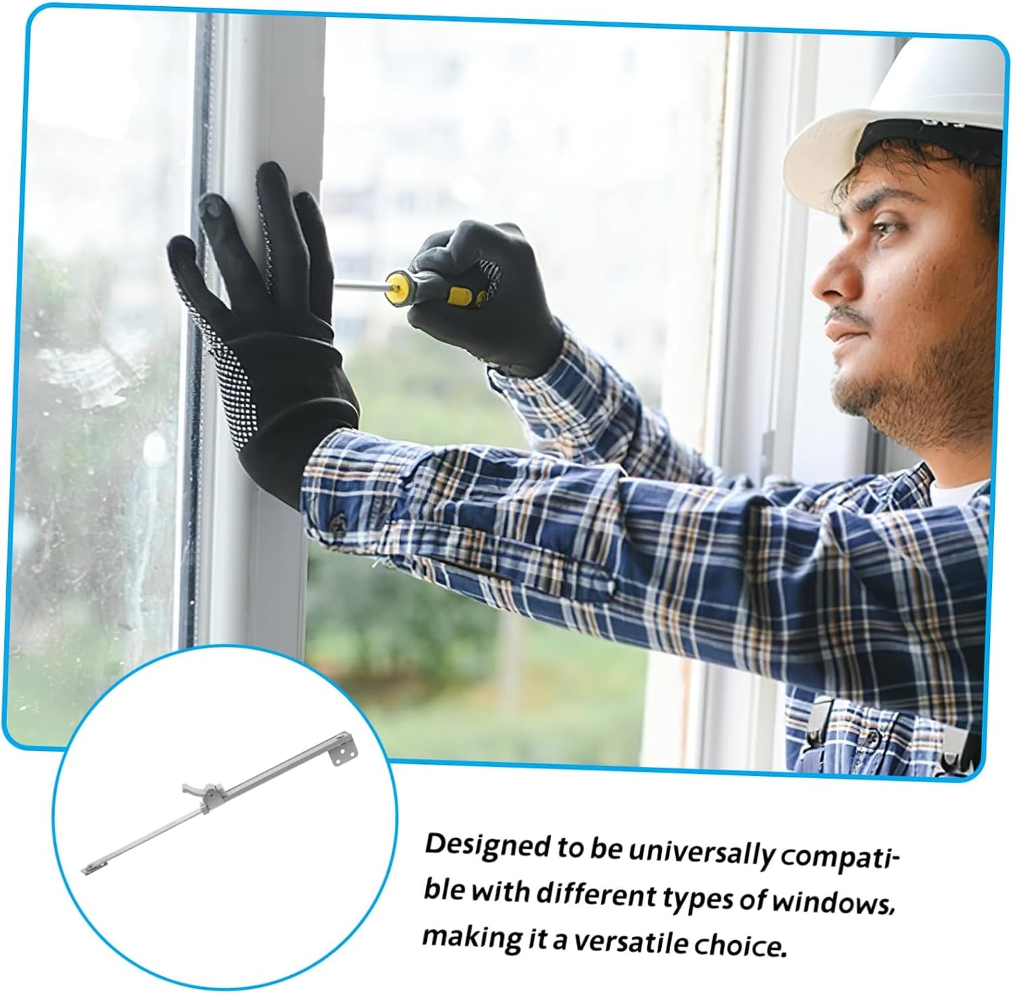  Angoily Tige De Support Télescopique Pour Charnières - Acier Inoxydable Contreventement Alliage Daluminium Facile À Installer
