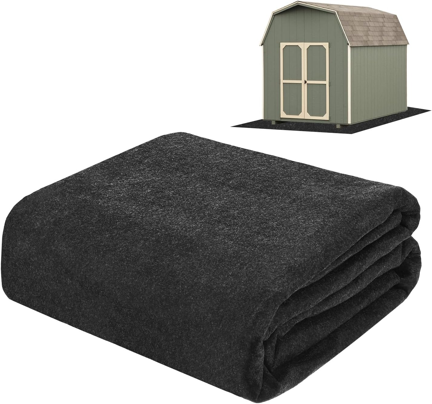  M METERXITY Tapis D'abri De Jardin De Rangement Extérieur, 2,4 X 2,4 M, Petit Tapis De Sol Imperméable Pour Meubles De Terrasse, Protection De Sol De L'usure, Liquide, Poussière, Huile, Tapis D'abri