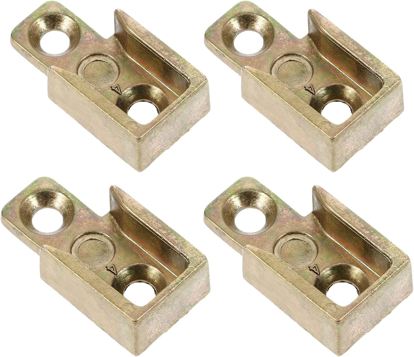  Housoutil 4 Pièces De Plaque De Gâche En Alliage De Zinc Jaune Pour Fenêtres à Battants Pièces De Serrure à Battant Robustes Accessoires De Quincaillerie De Verrouillage Pour Installation