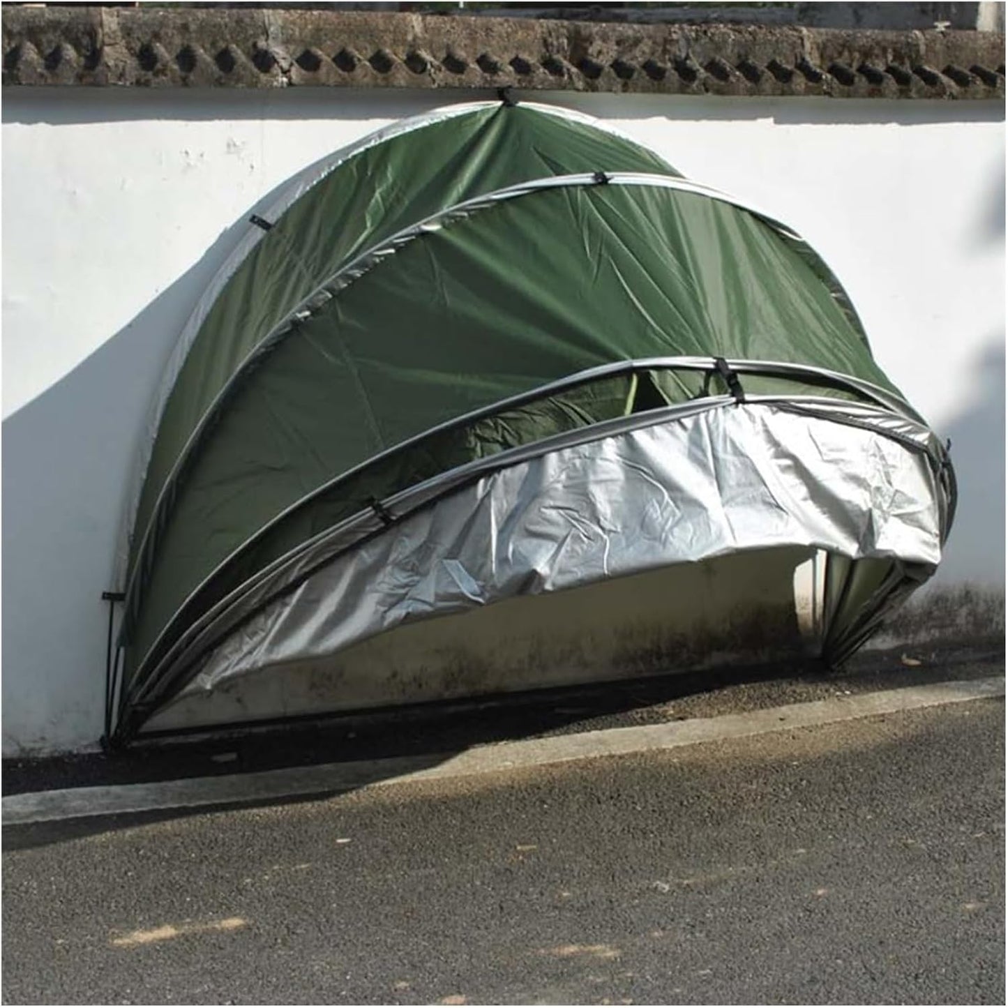 GENERIC Abri à Vélos Transparent - Rangement Extérieur Pour Vélos, Motos, Outils De Jardin Et Tondeuses à Gazon - Abri Résistant Aux Intempéries
