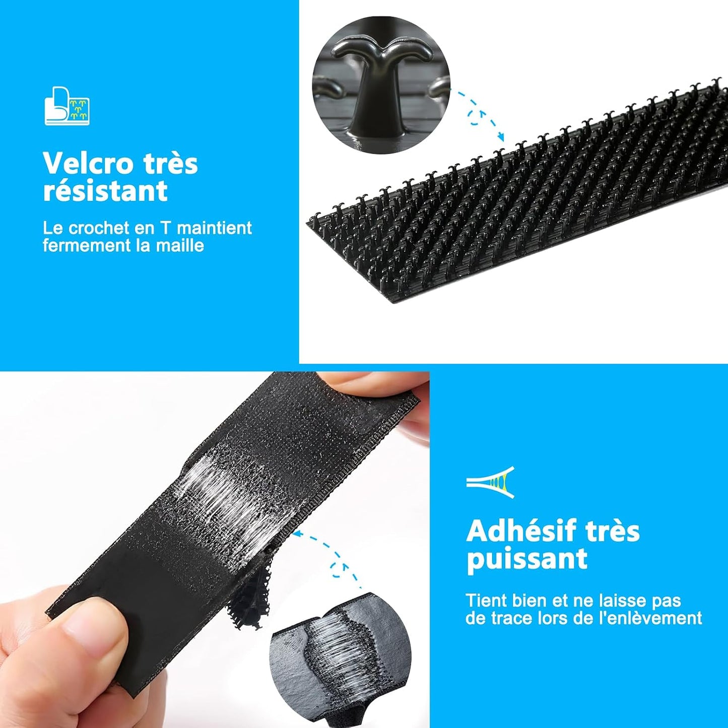  BKSAI Moustiquaire Fenêtre Sans Percage Adhésif | Fibre De Verre Résistante | Fermeture Magnétique Réglable | Découpable Jusqu'à 130x150 Cm | Anti-Insectes Anti-Mouches Pour Location Fenêtre Toit