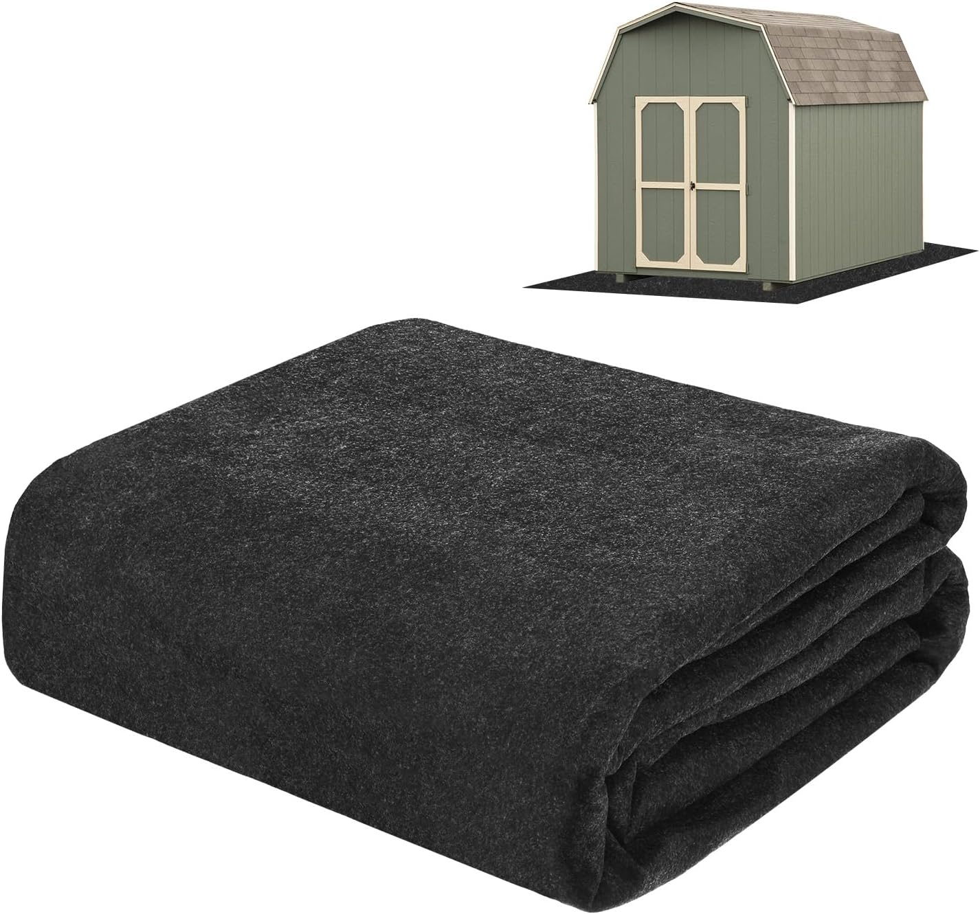  M METERXITY Tapis D'abri De Jardin De Rangement Extérieur, 2,4 X 2,4 M, Petit Tapis De Sol Imperméable Pour Meubles De Terrasse, Protection De Sol De L'usure, Liquide, Poussière, Huile, Tapis D'abri