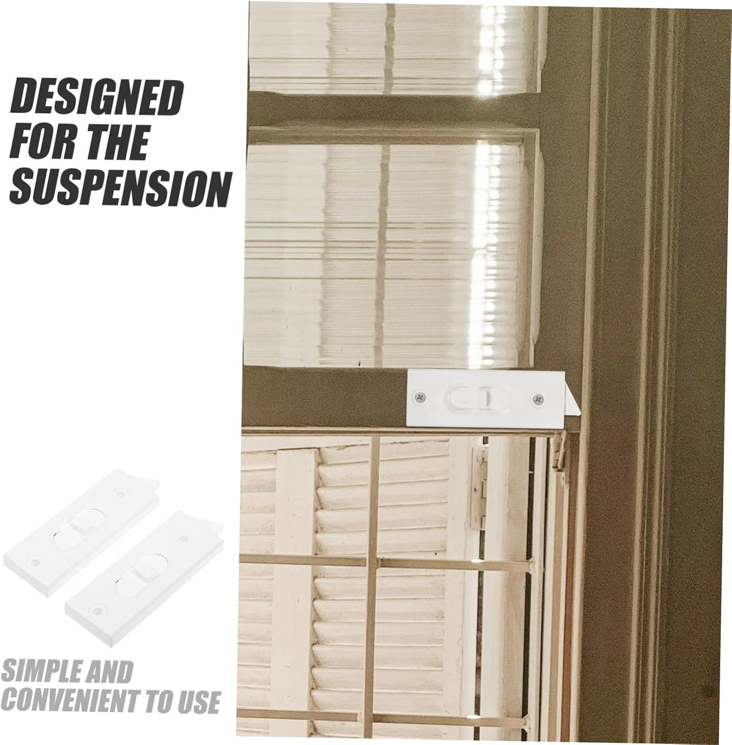  Artibetter 1paire Serrures De Fenêtre Plastique Remplacement De Latch De Fenêtre à Basculement Accessoires Sécurisés Et Faciles à Installer