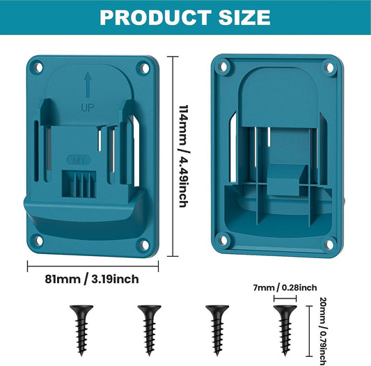  Support De Perceuse – Porte-outils électriques Robuste | Support De Fixation Pour Perceuse électrique, Fixation Murale, Organiseur Pour Outils Sans Fil 18 V 14,4 V | ABS 8,1 X 11,4 Cm | Rangement