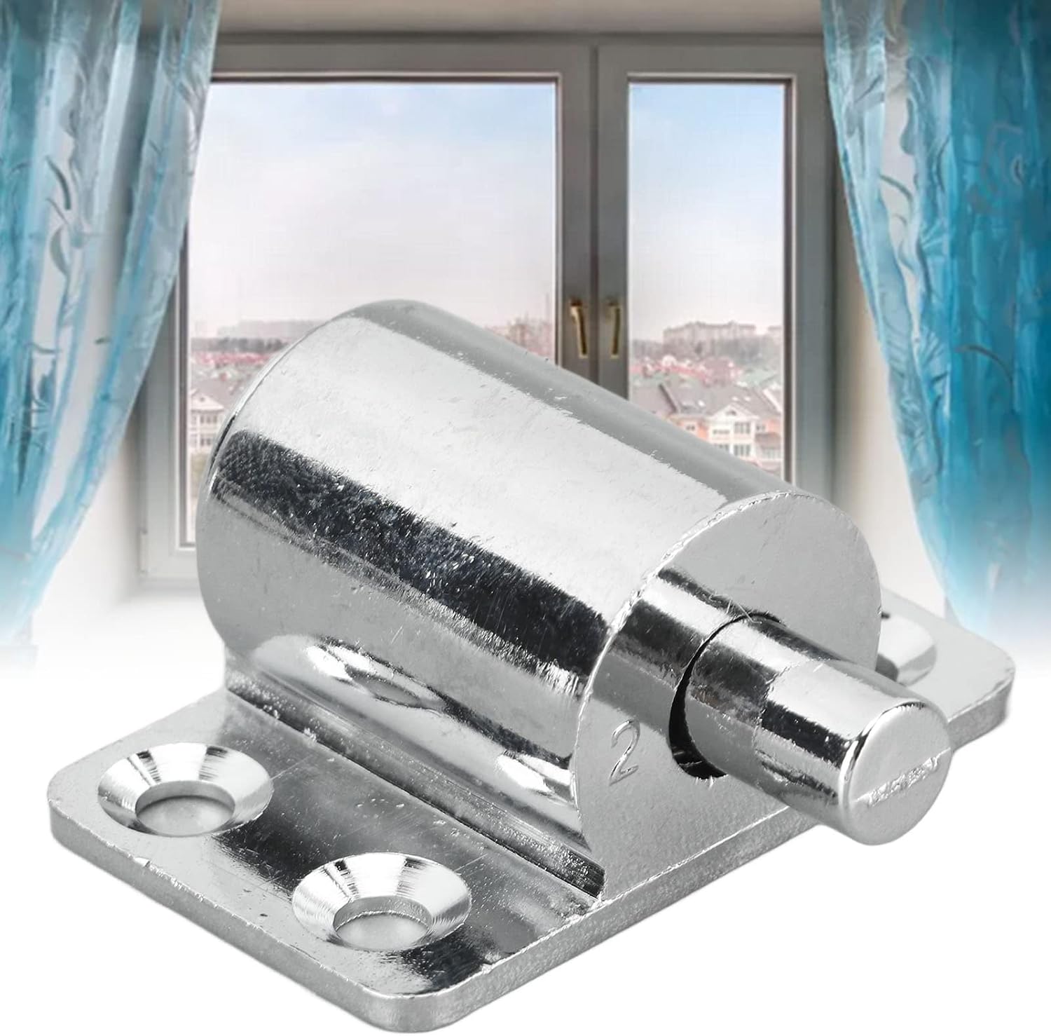  Verrou De Sécurité Pour Fenêtre Coulissante, Butée De Porte Antivol Réglable, Sécurité Enfant Pour Rails En Aluminium Et Acier