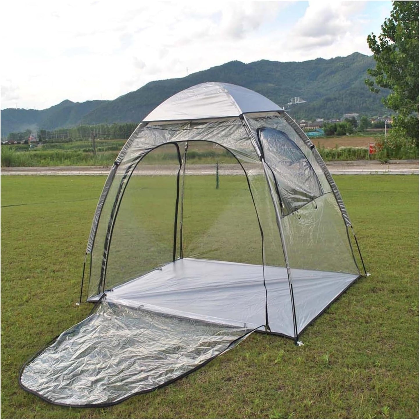 GENERIC Abri De Rangement Pour Vélos, Housse De Garage Portable Et Imperméable Pour Vélos - Abri De Rangement Extérieur Pour Motos, Outils De Jardin, Jouets Et Tondeuses à Gazon - Protection Transpa