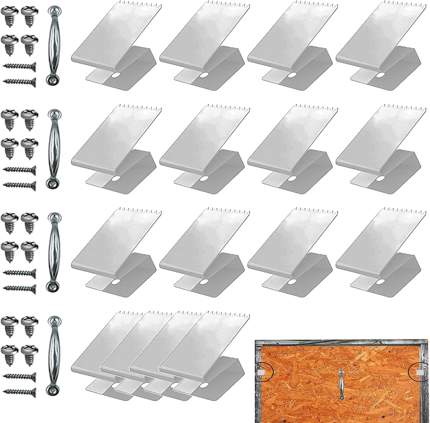  Window Fasteners | Window Clips | Window Shutter Clips, Window Protection Clips, Reusable Storm Clip Fasteners, Concrete Window Hardware, Window Shutter Clips
