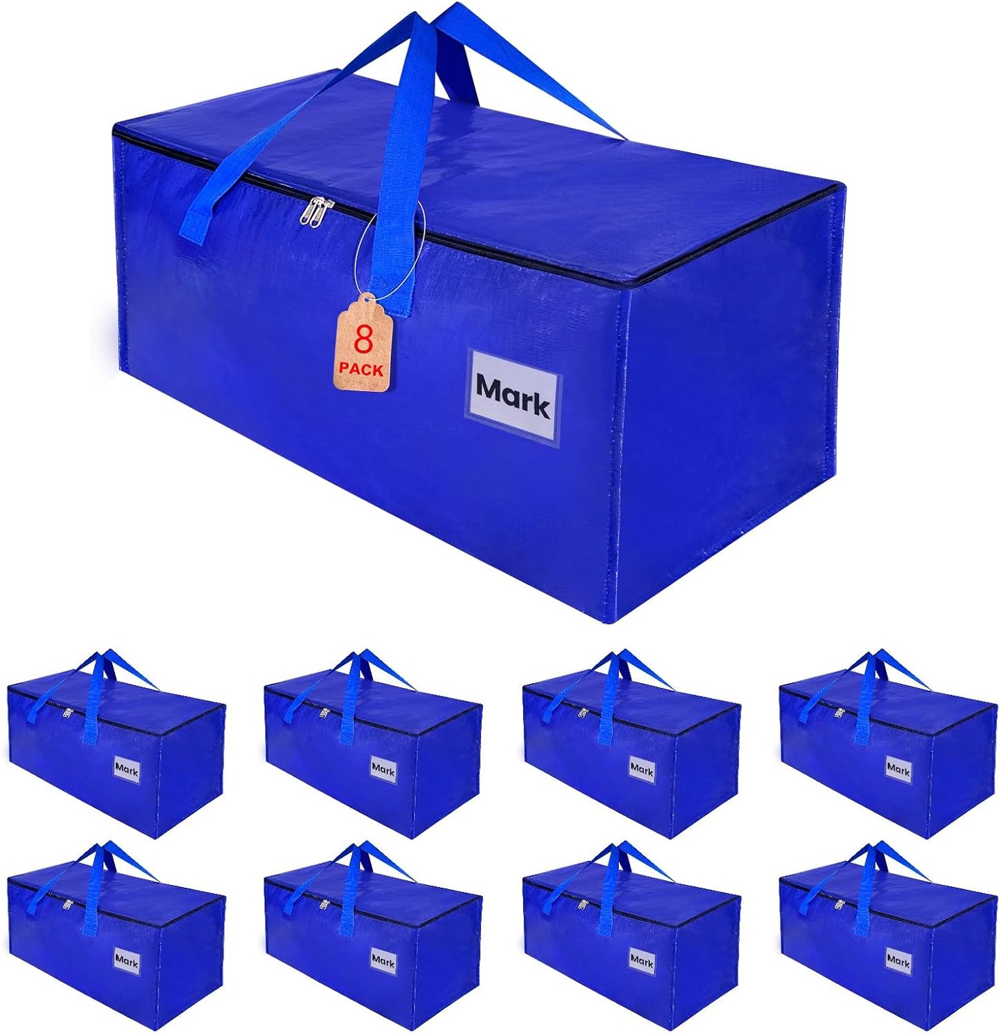  Lot De 8 Sacs De Déménagement,93L Boite Rangement Vetement Couettes, Alternative Aux Cartons Déménagement Sac De Rangement Sac Rangement Vêtements Grand