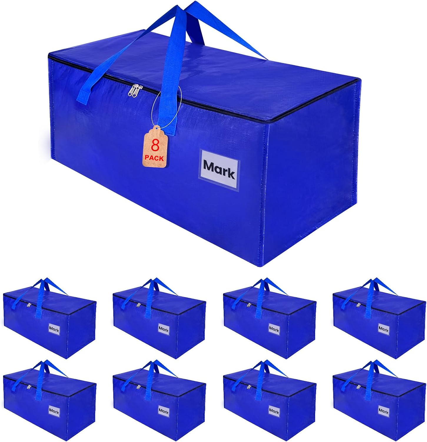  Lot De 8 Sacs De Déménagement,93L Boite Rangement Vetement Couettes, Alternative Aux Cartons Déménagement Sac De Rangement Sac Rangement Vêtements Grand