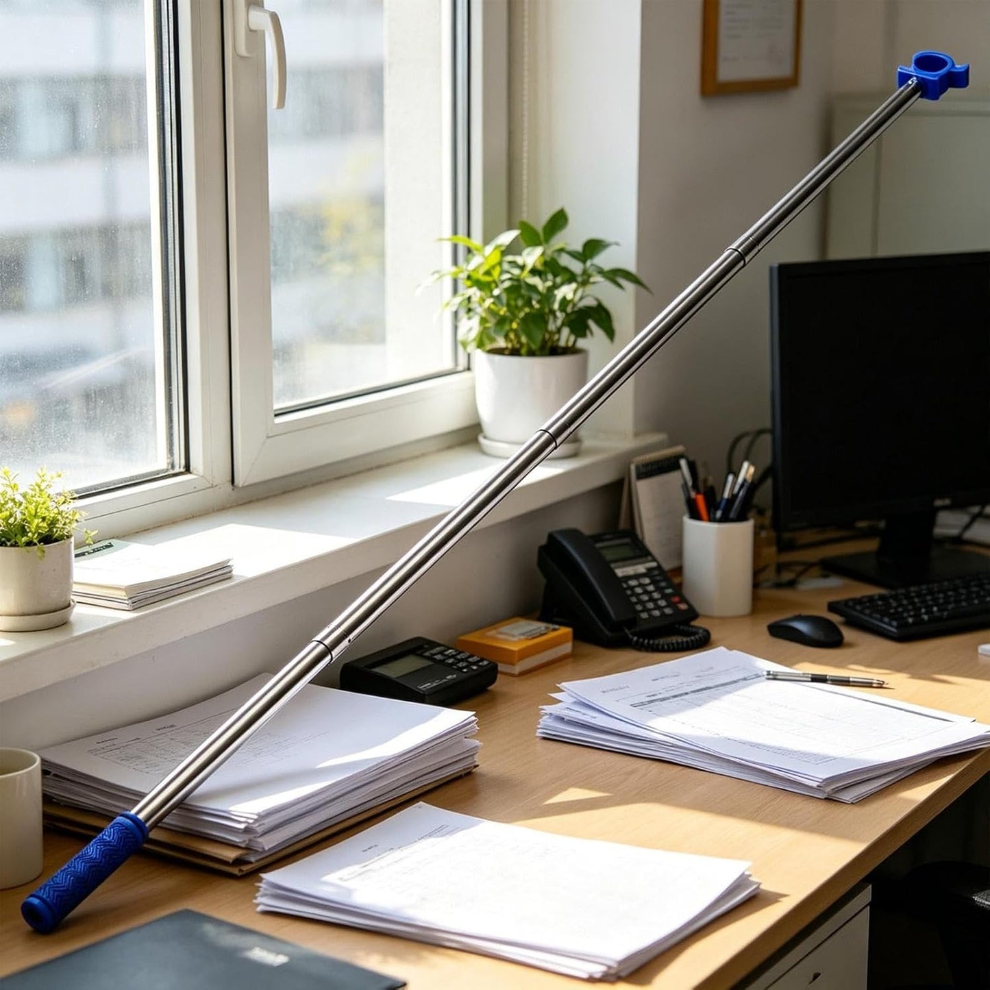  Tige D'ouverture De Fenêtre | Tige Télescopique Pour Stores - Réglable Pour Ouverture De Fenêtre,Pour Salon Cuisine Chambre Studio école Usage Commercial