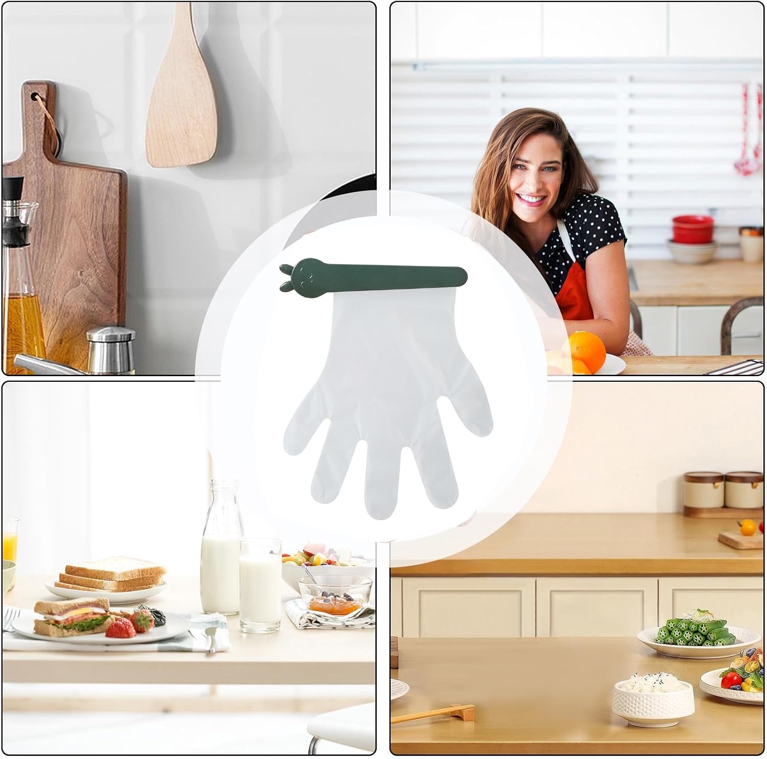  Générique Porte-Boîte à Gants Murale | Organisateur De Gants | Clip Adhésif Multifonction Pour Cuisine Maison Et Professionnelle